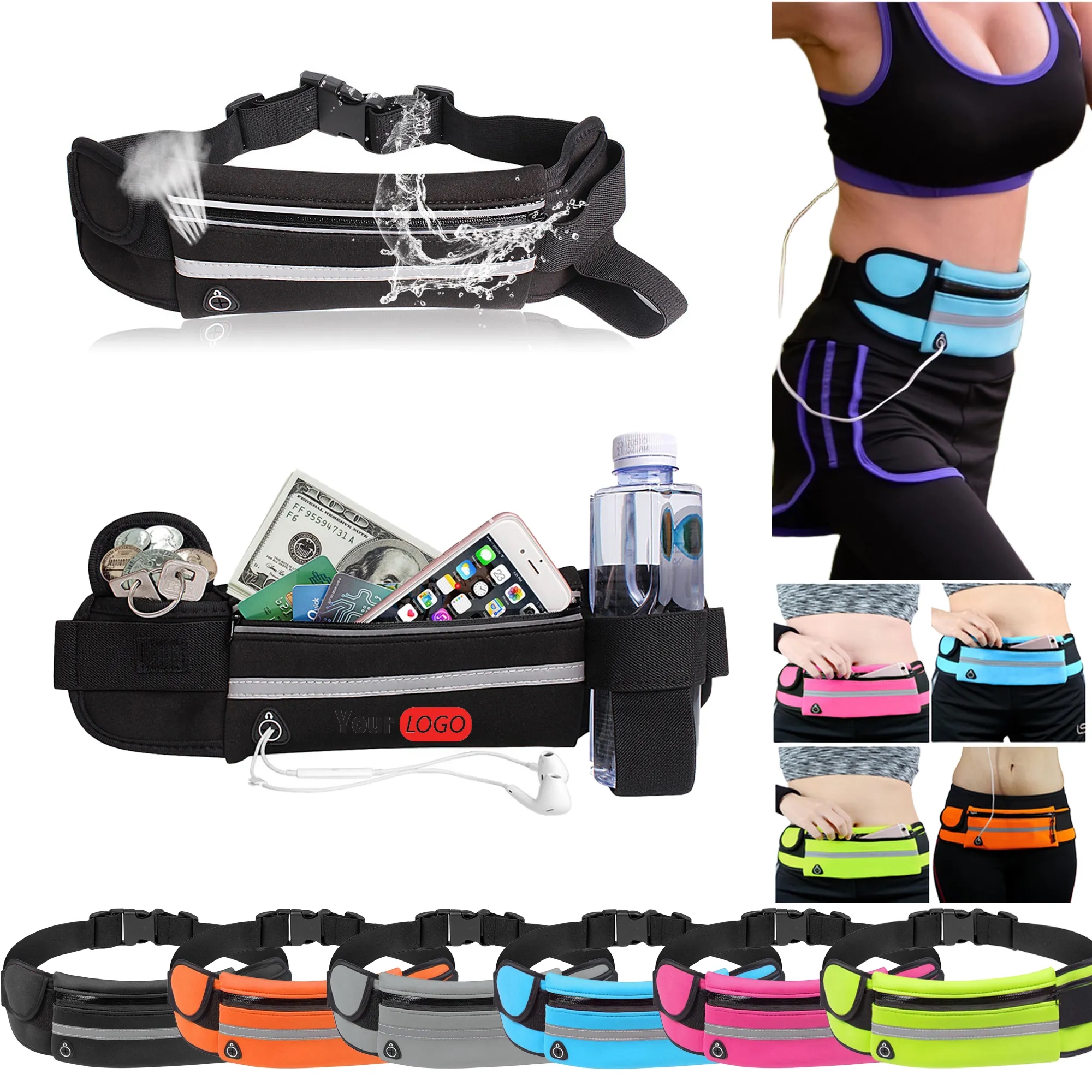 MOQ 100PCS Fanny Pack for Women Men Waist Crossbody Bag 6