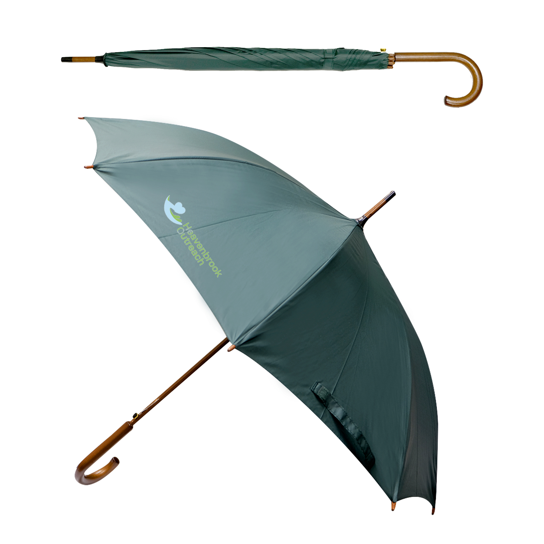 EXECUTIVE UMBRELLA: 48" Arc with Hook Handle 34