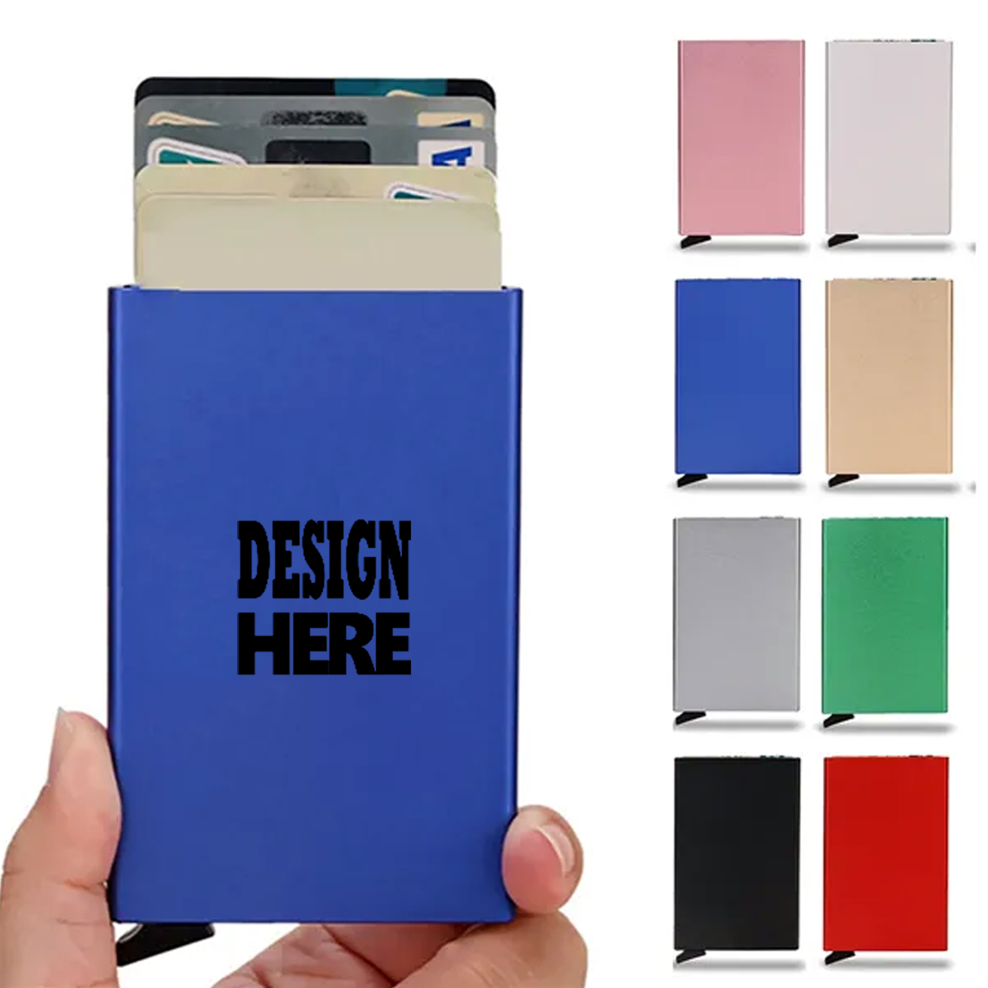 RFID Aluminum Pop-Up Card Holder Wallet 3