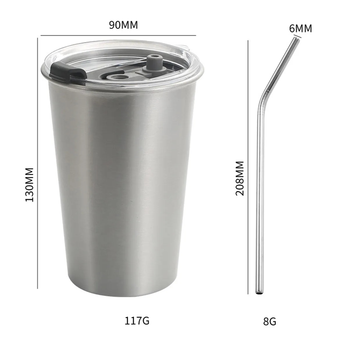 Stainless Steel Pint Cups 8