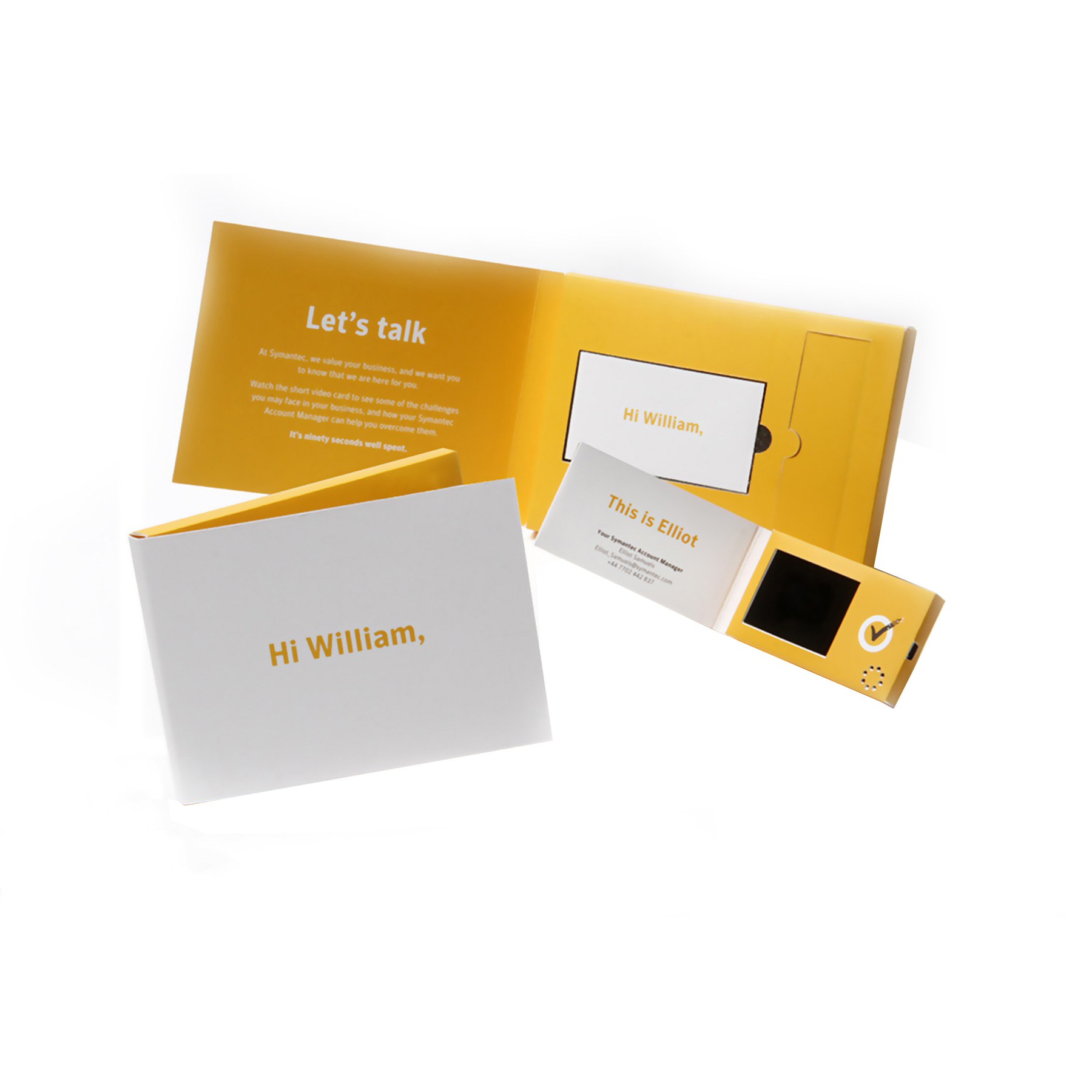 2.4" LCD Name Card Style Video Brochure