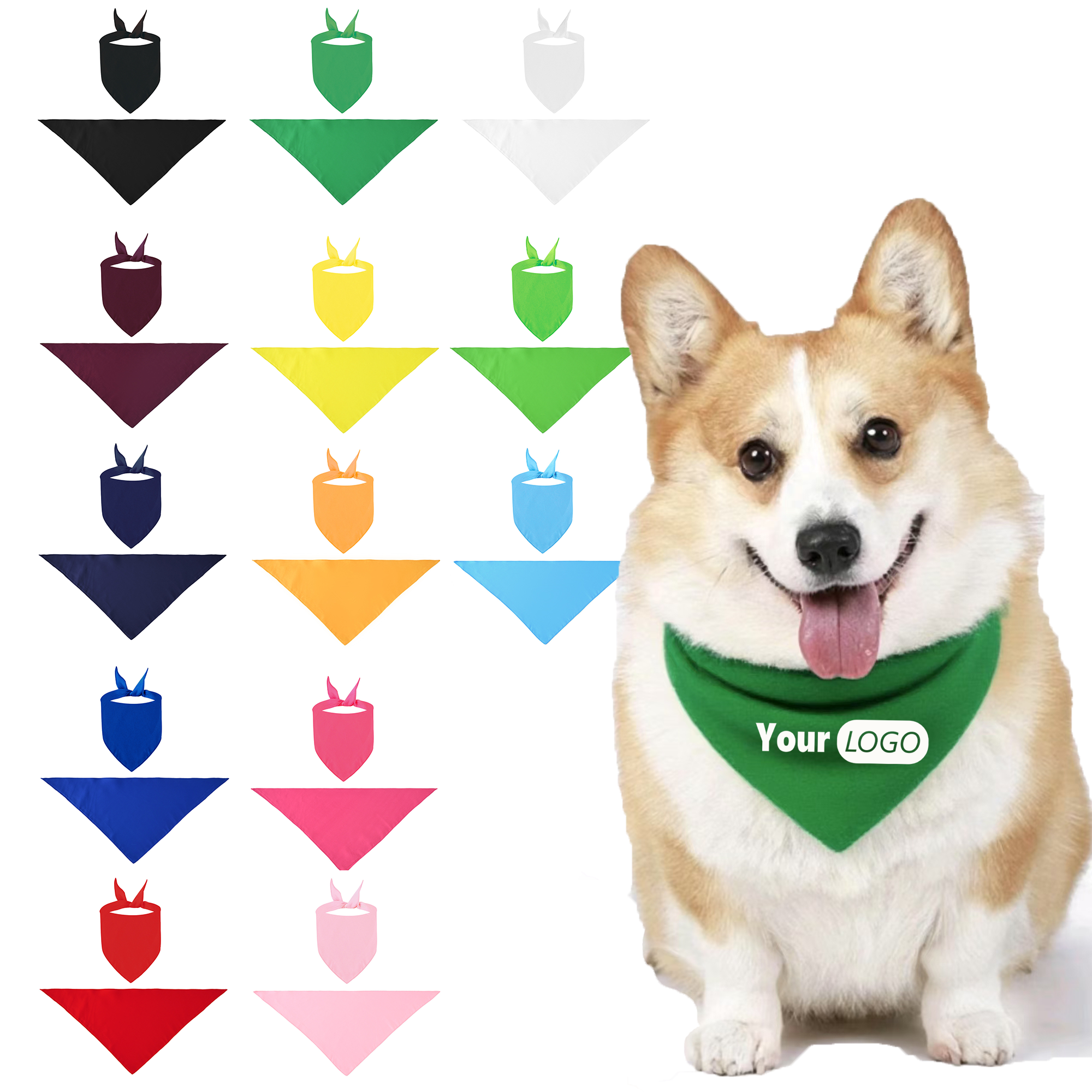 Polyester Pet Bandana MOQ 20 4