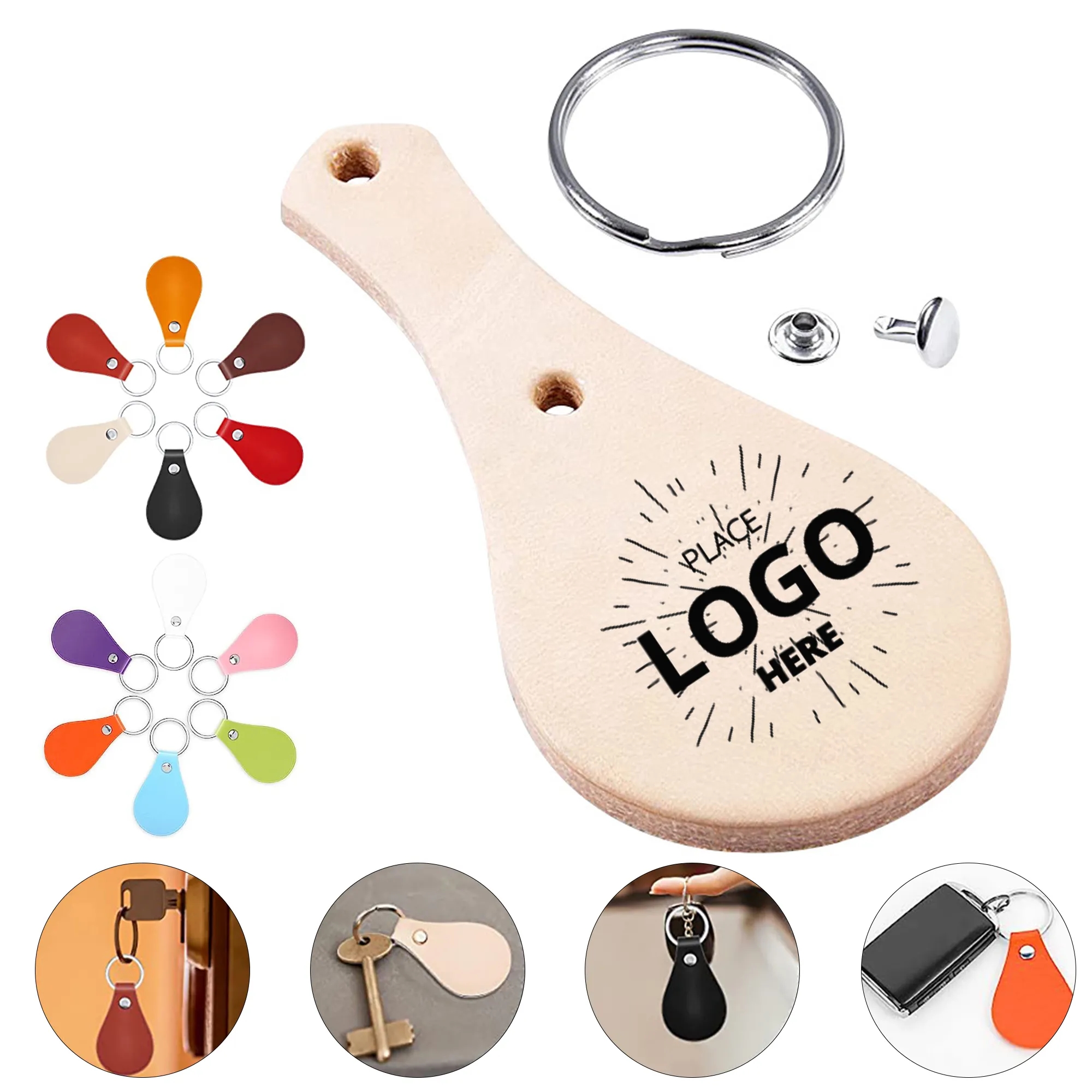 Leather Car Keychain