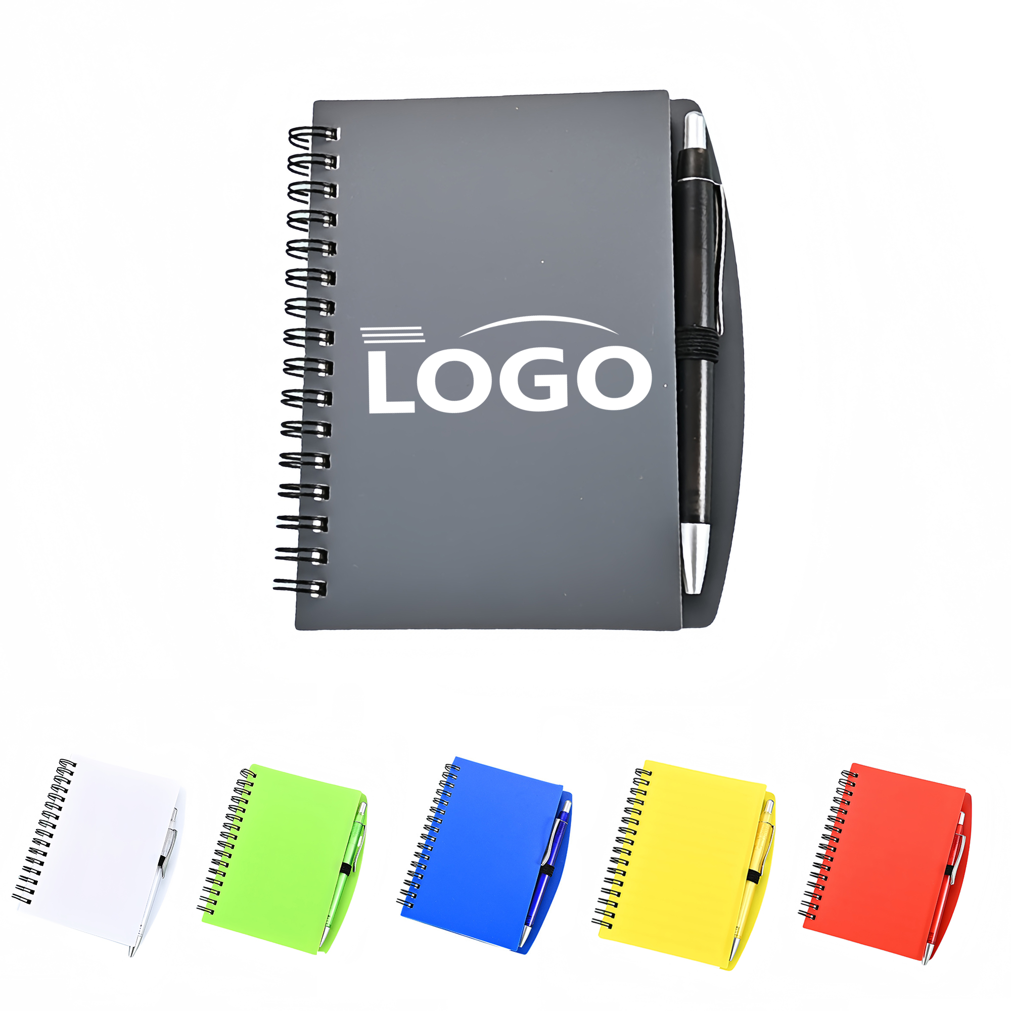 Frosted A6 Spiral Notebook with Matching Pen 3