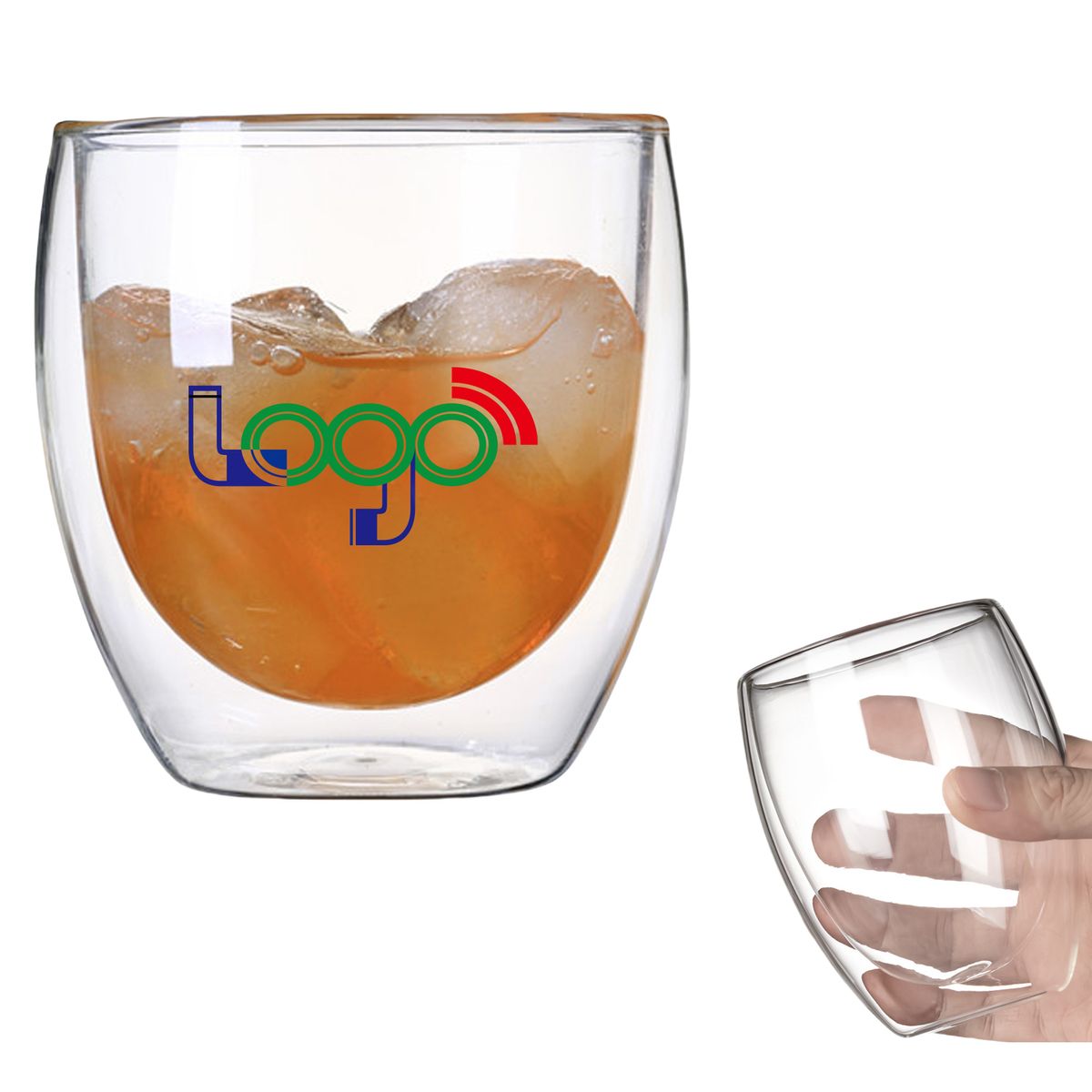 9 OZ Double Walled Glass Coffee Mugs MOQ50 2