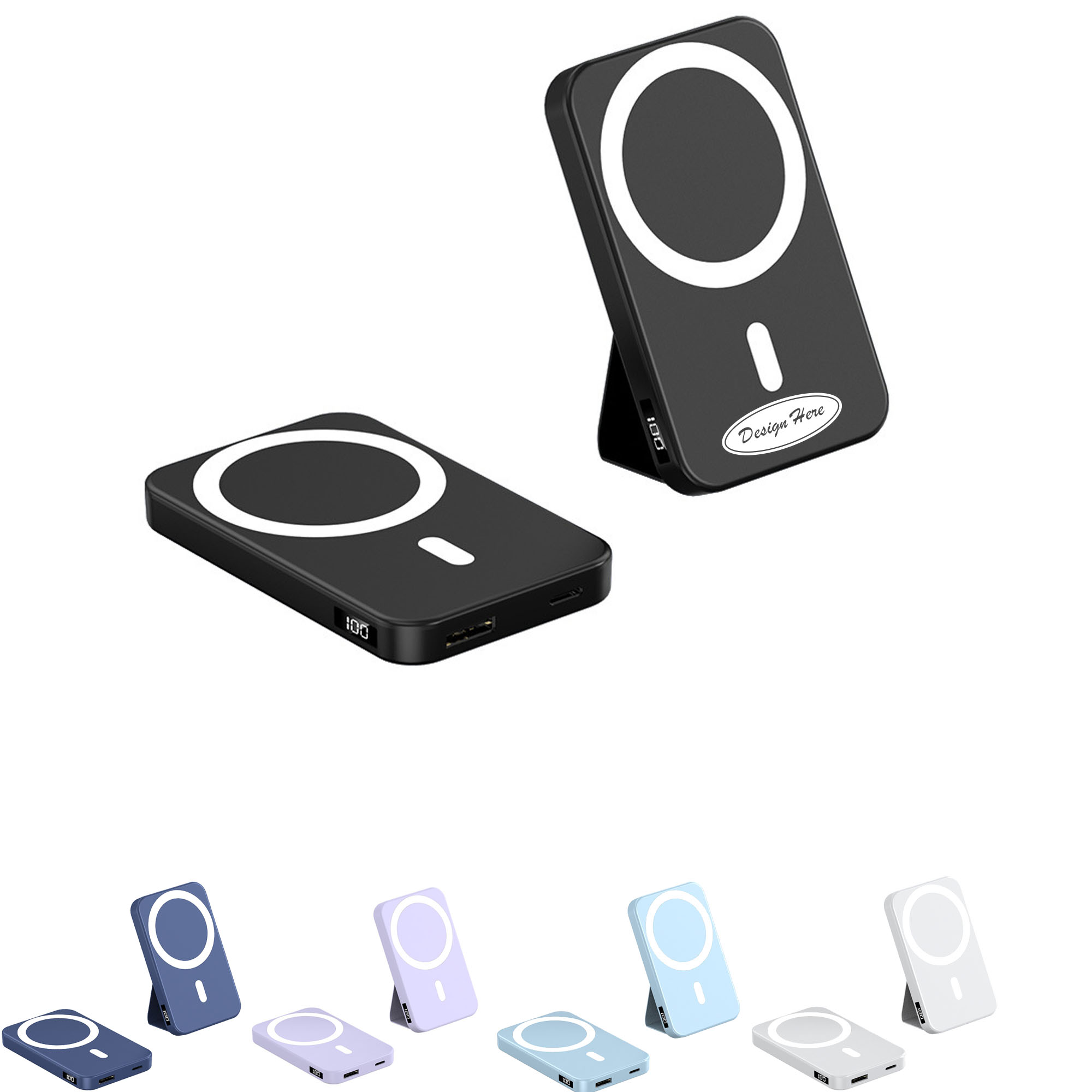 Premium MagSafe Wireless Power Bank with Fast Charge & Stand