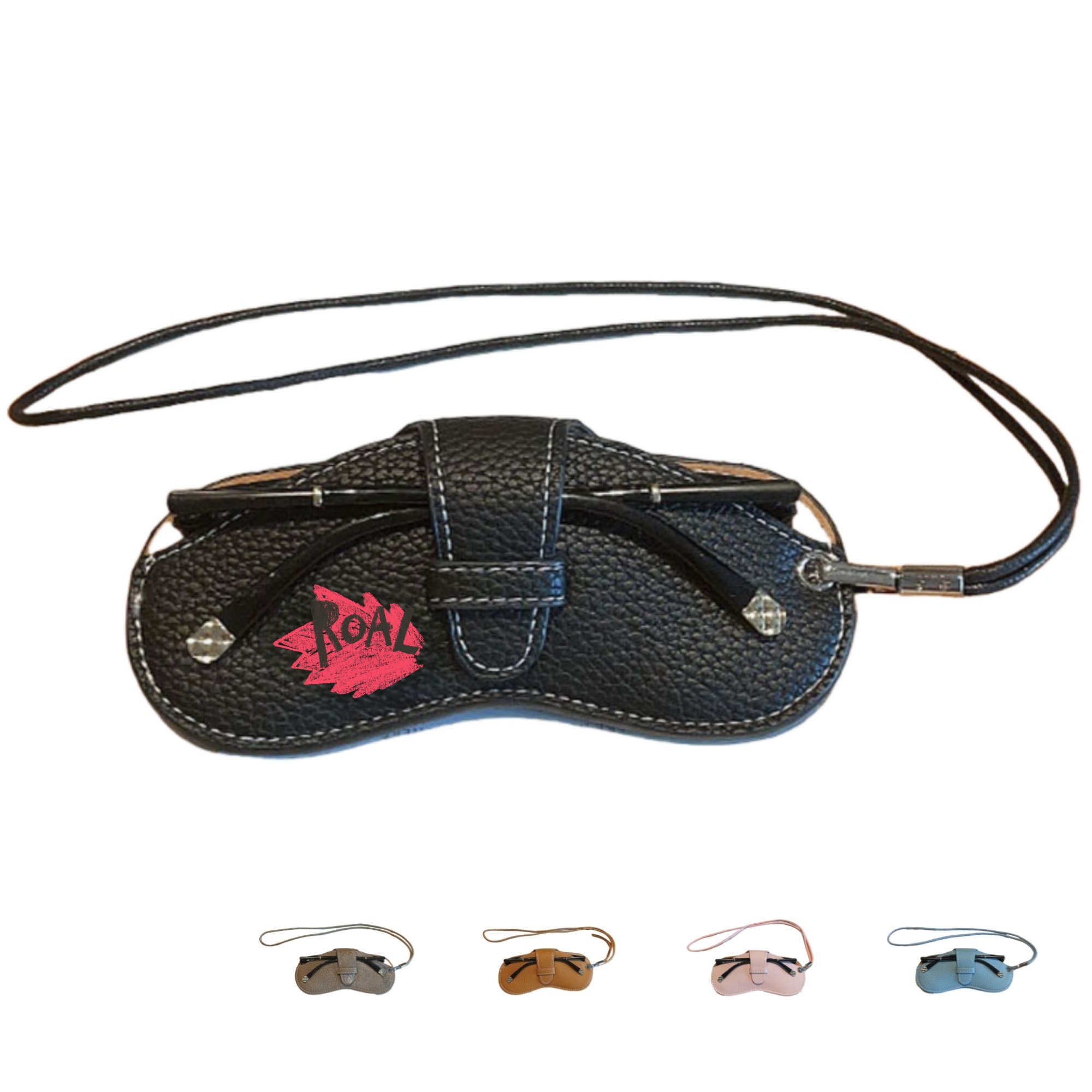 Soft Leather Sunglasses Pouch With Lanyard 8