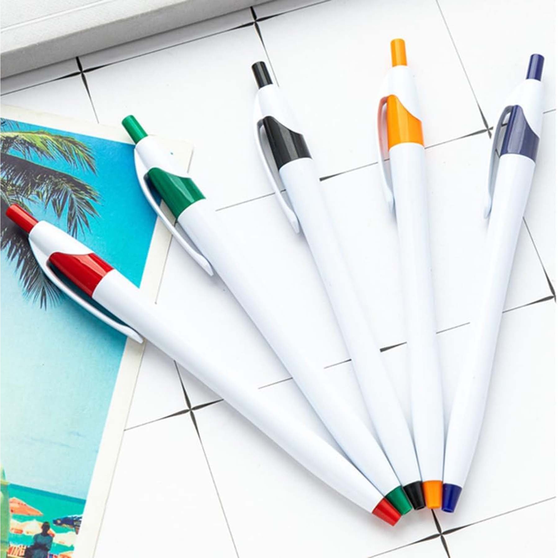 Plastic Javelin Ballpoint Pen - Black Ink 15