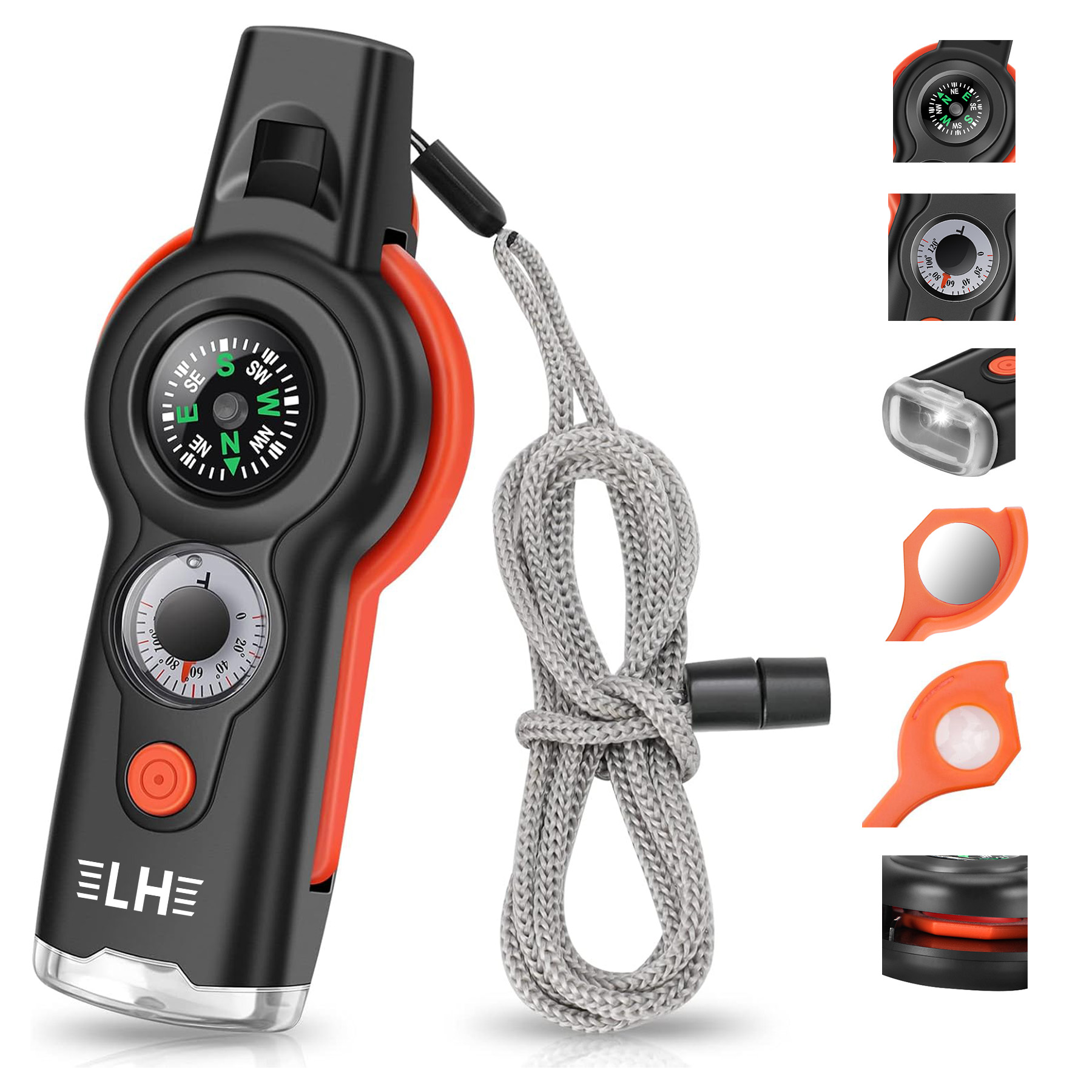 7-in-1 Emergency Survival Function Whistle 6