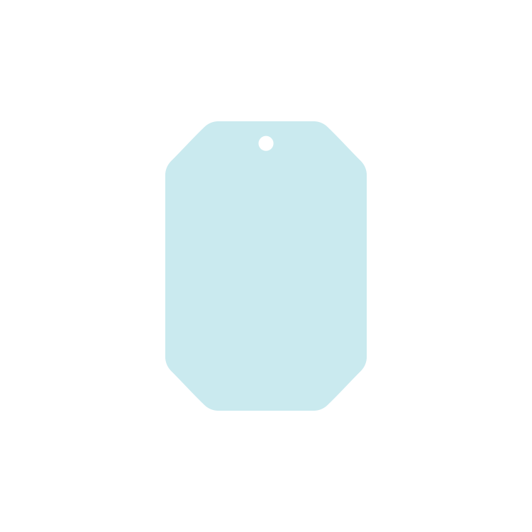 Promo Tag Card Stock 12 pt 01 - 15 sq in White (Stock Shape #) Digital Print 26
