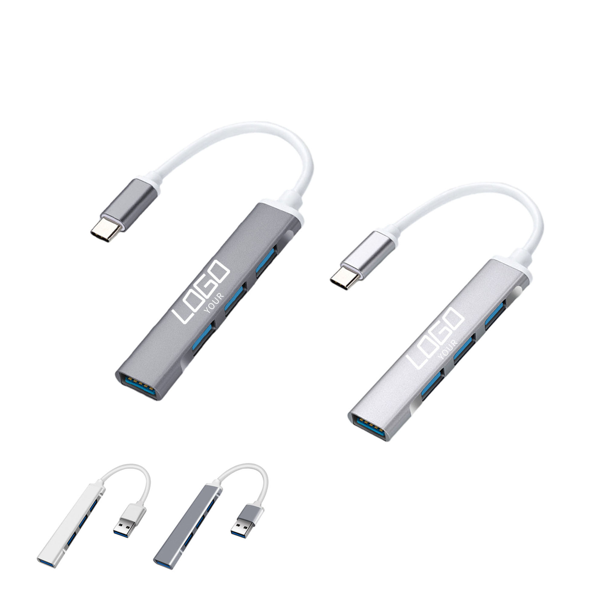 4-Port Laptop Multi-Function Expansion Hub 3
