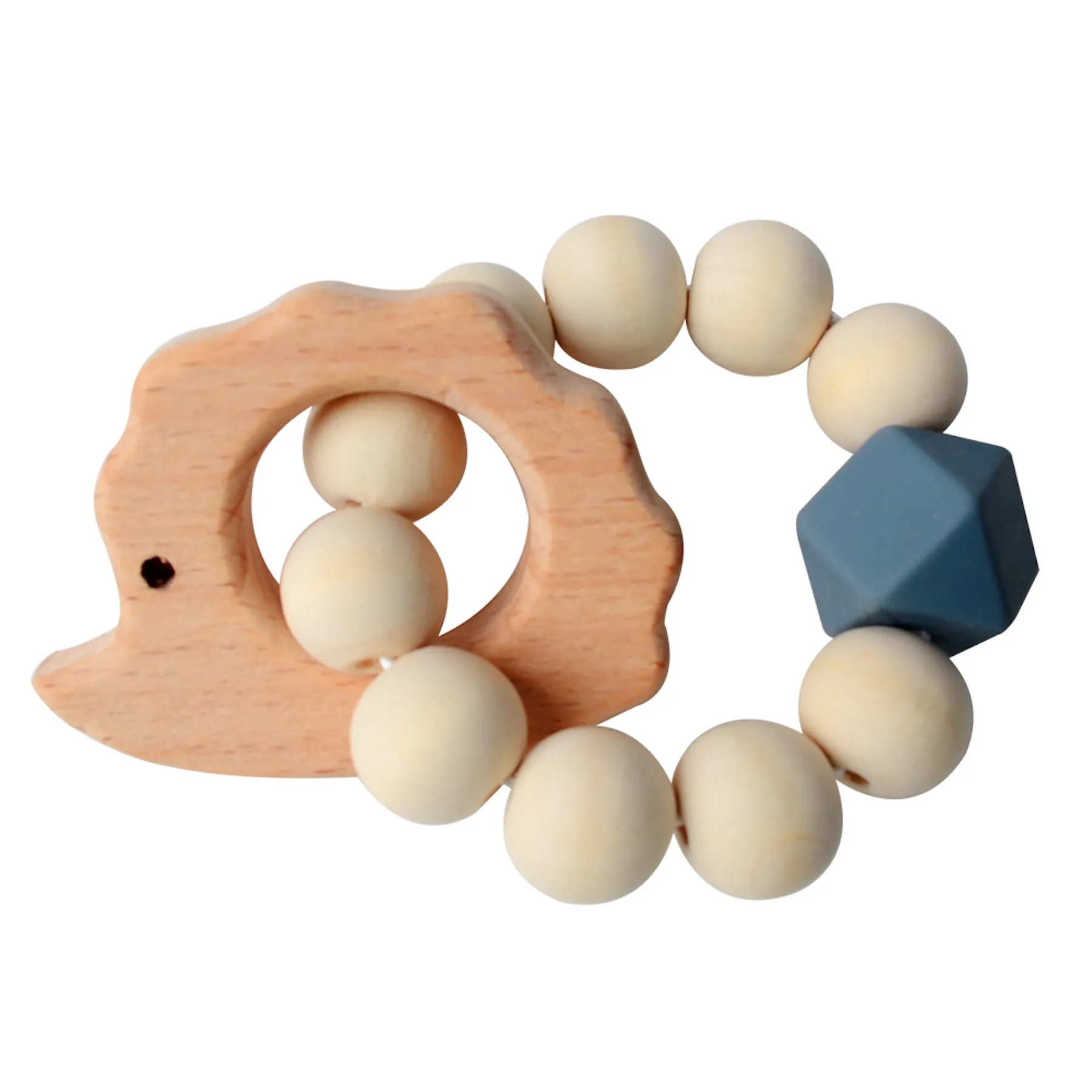 Natural Wood Teething Rattle : 3 M+ 17