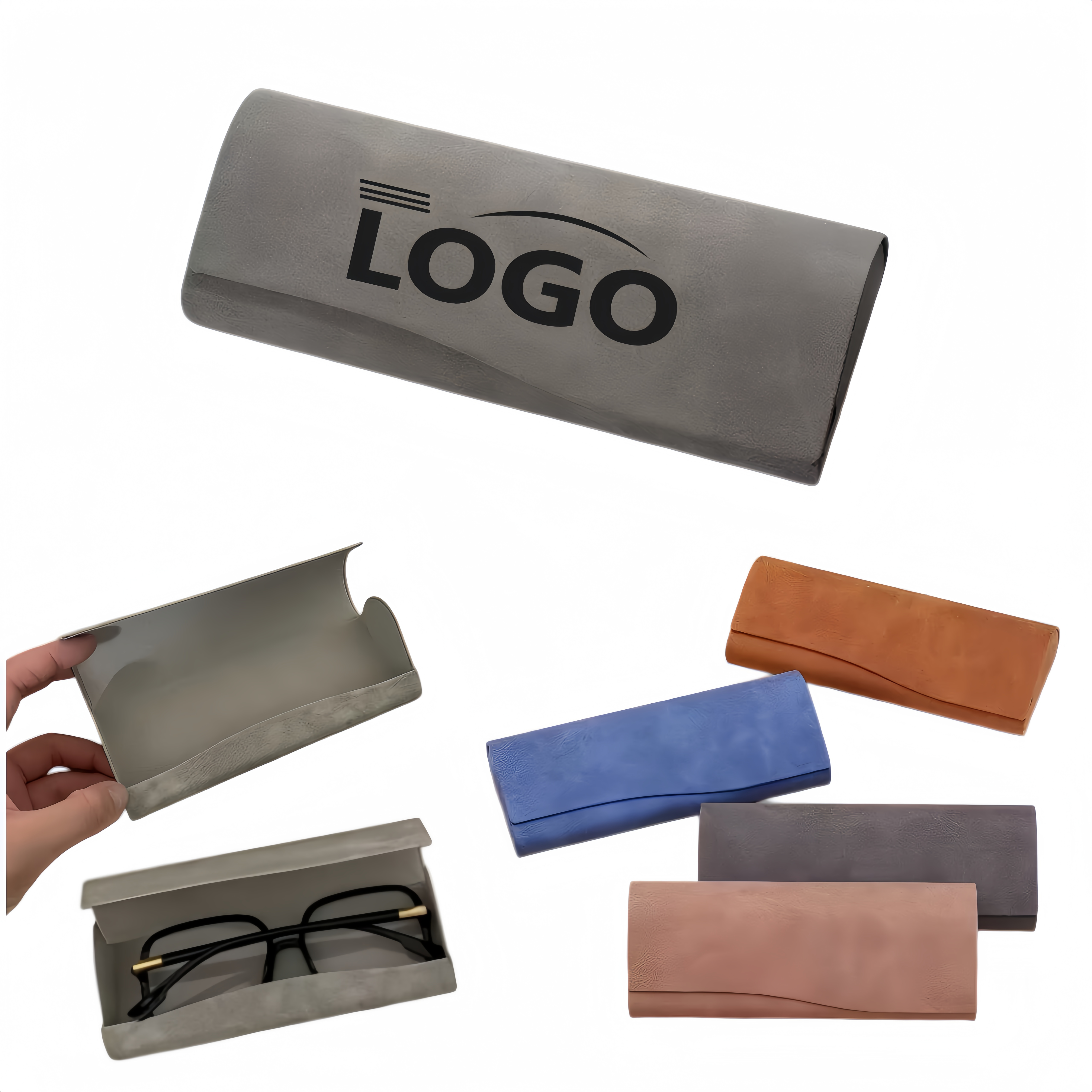 Leather Flip Eyeglass Case 2