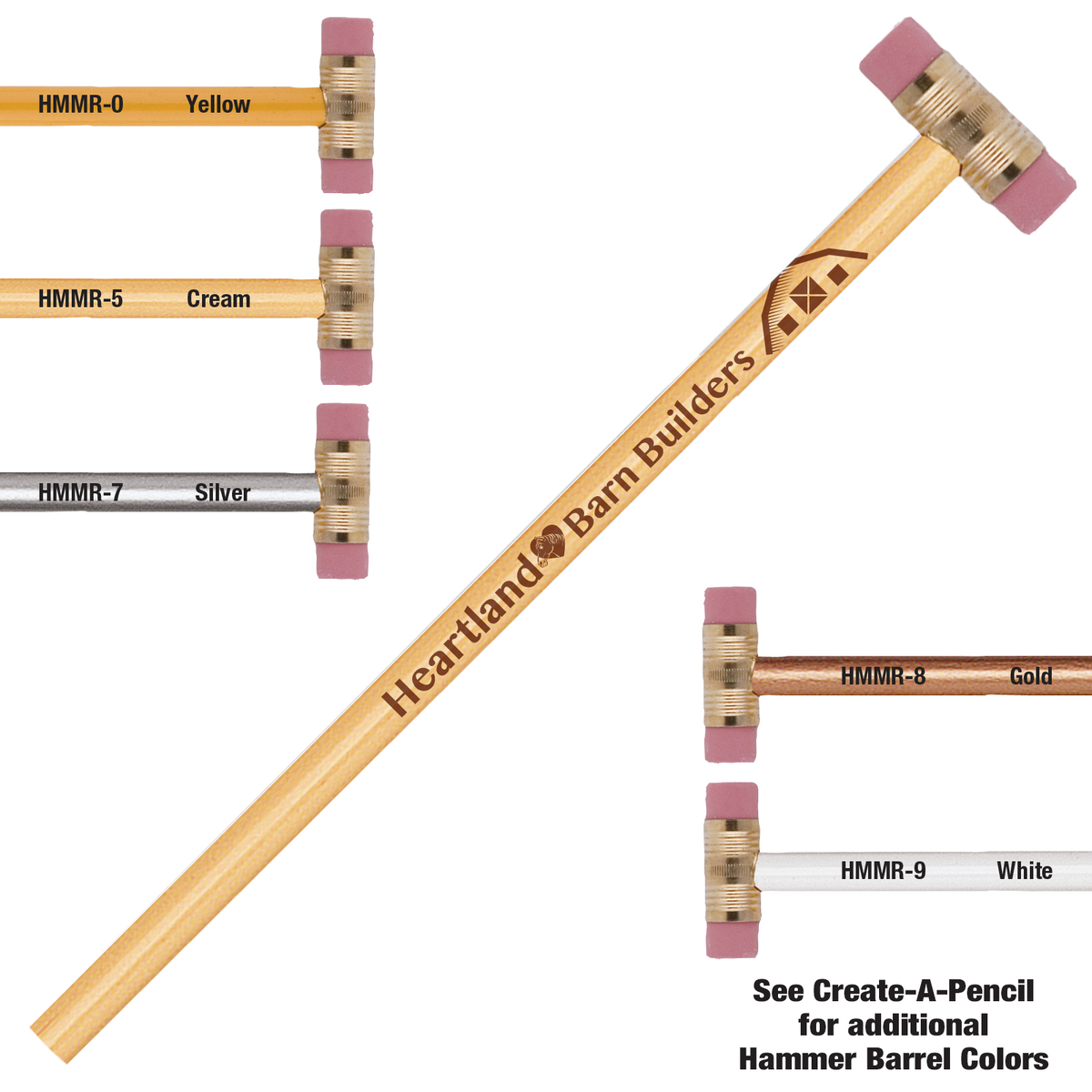 HAMMER Double Eraser Pencil HMMR