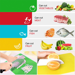 Flexible Plastic Cutting Board Set of 6