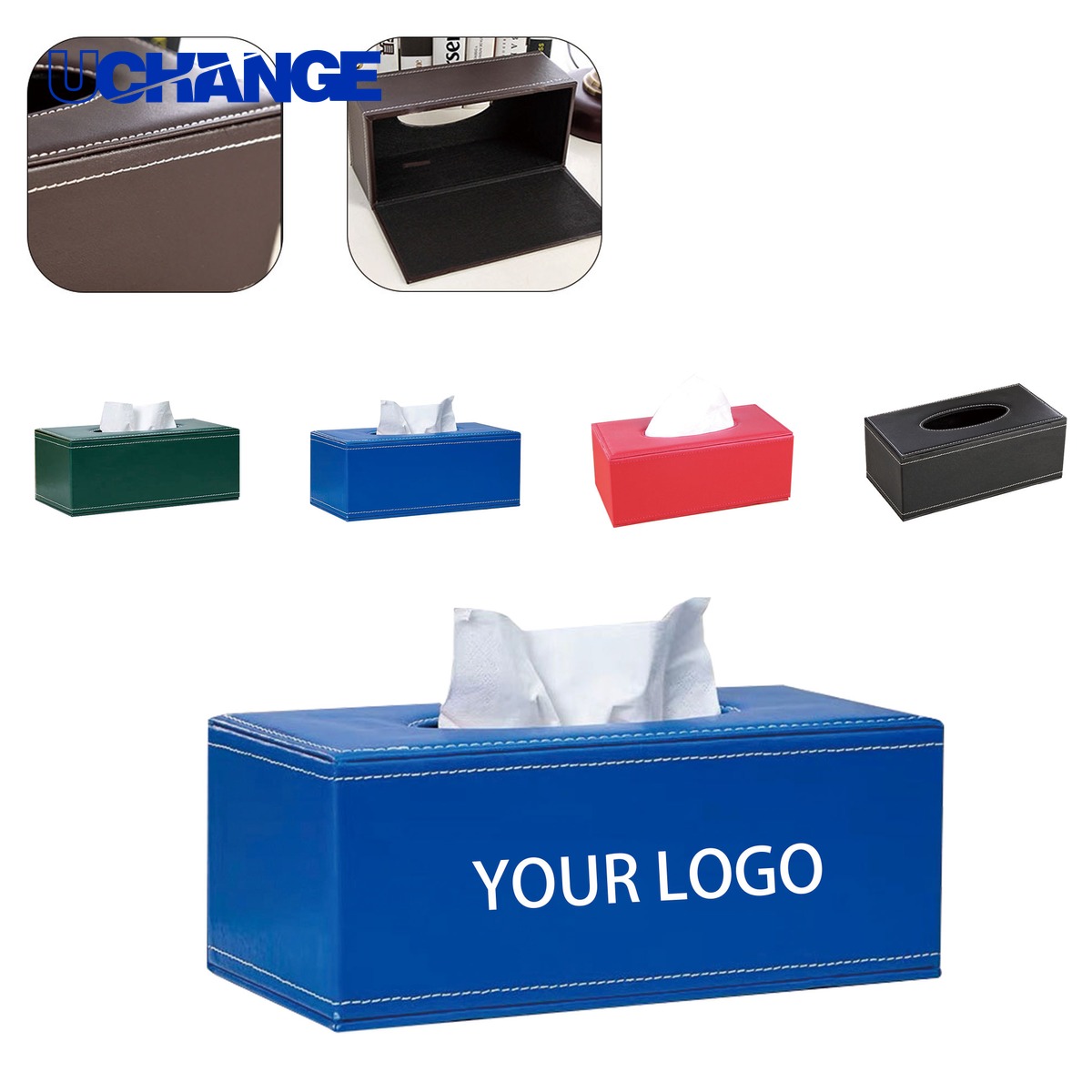 Genuine Hide Paper Holder Storage Case