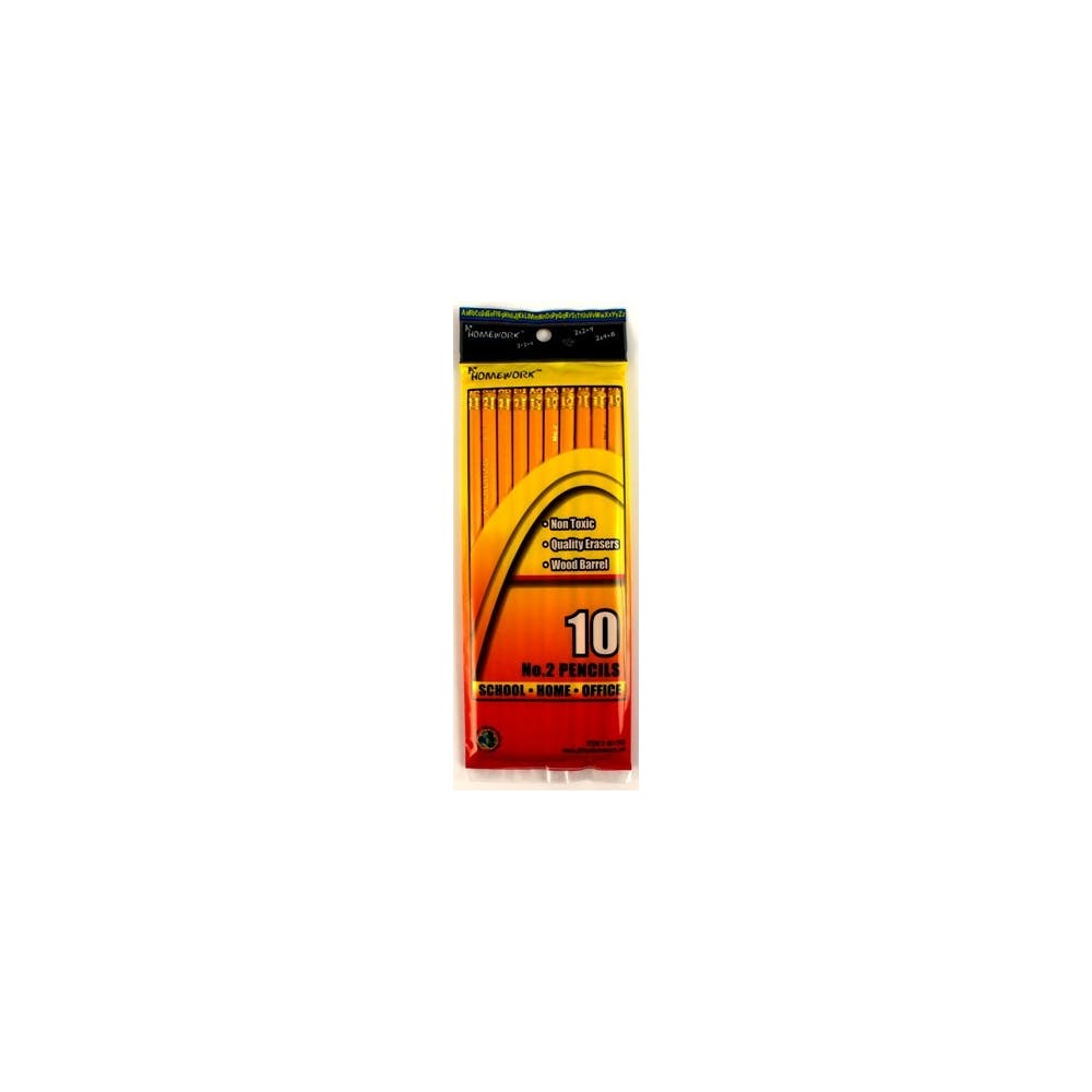 #2 Pencils Unsharpened 10ct 2