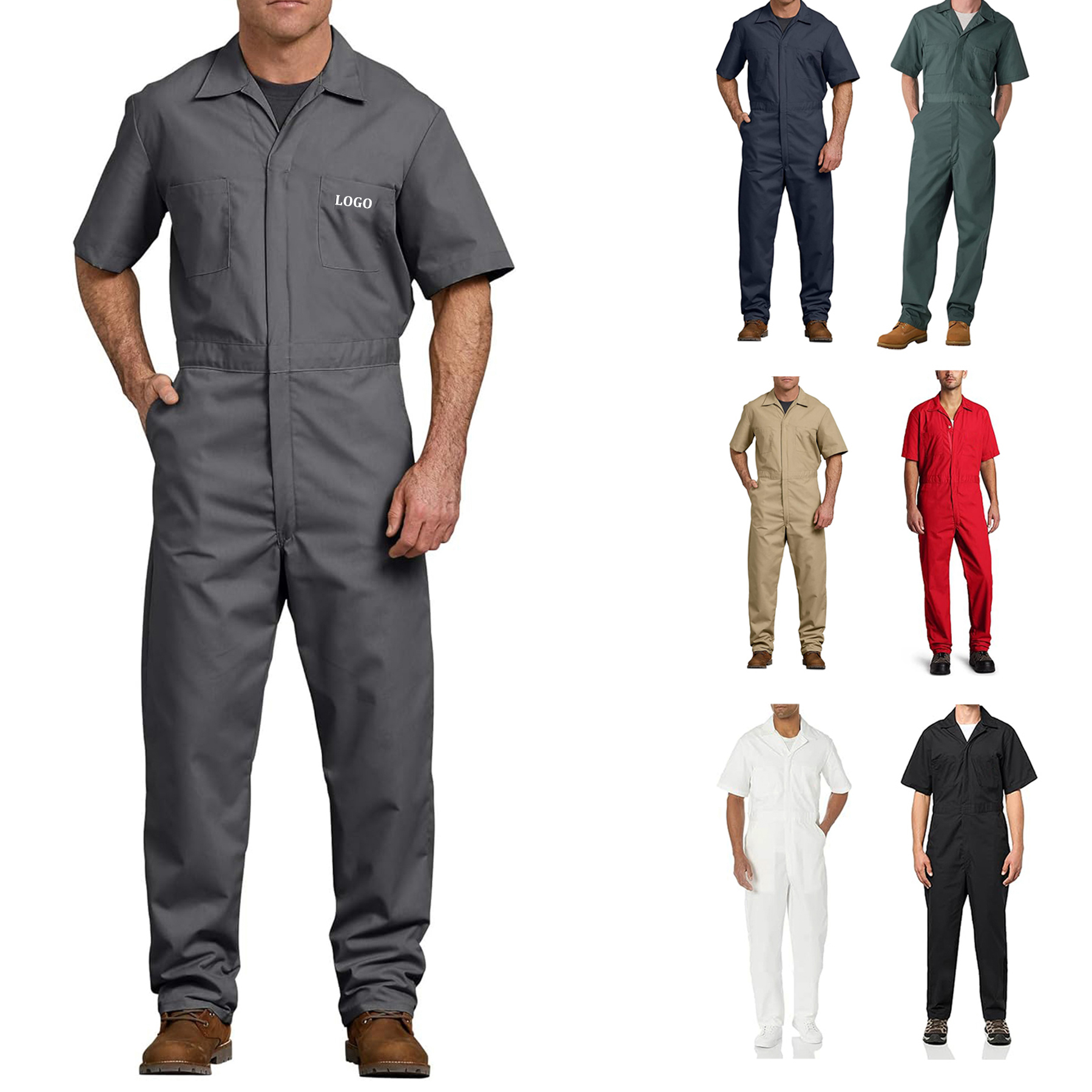 Men's Short Sleeve Coverall 19