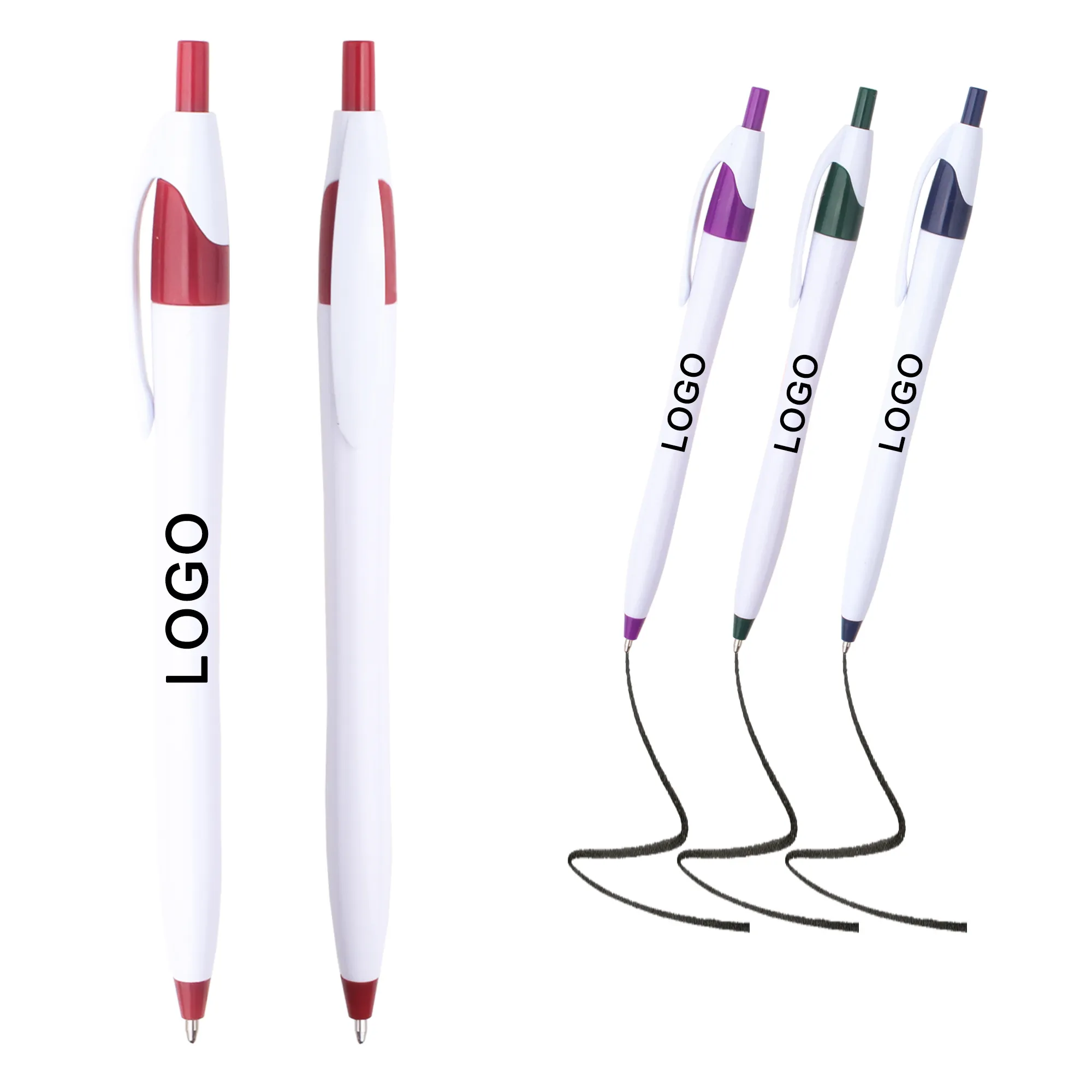 Plastic Javelin Ballpoint Pen - Black Ink 14