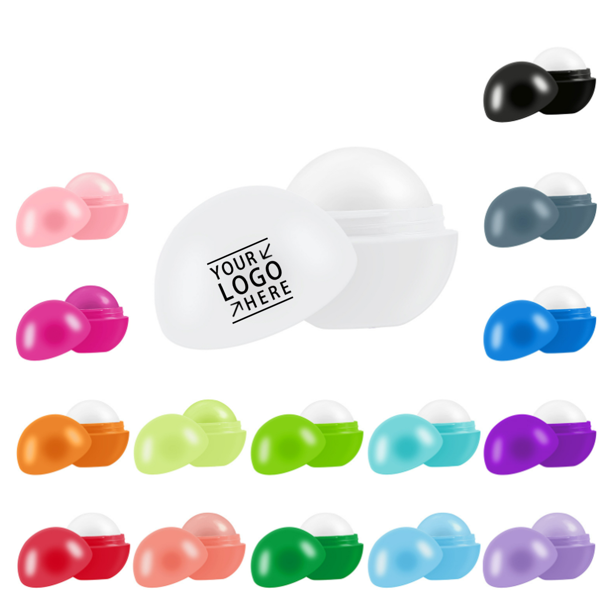 Fruity Round Lip Balm MOQ 50