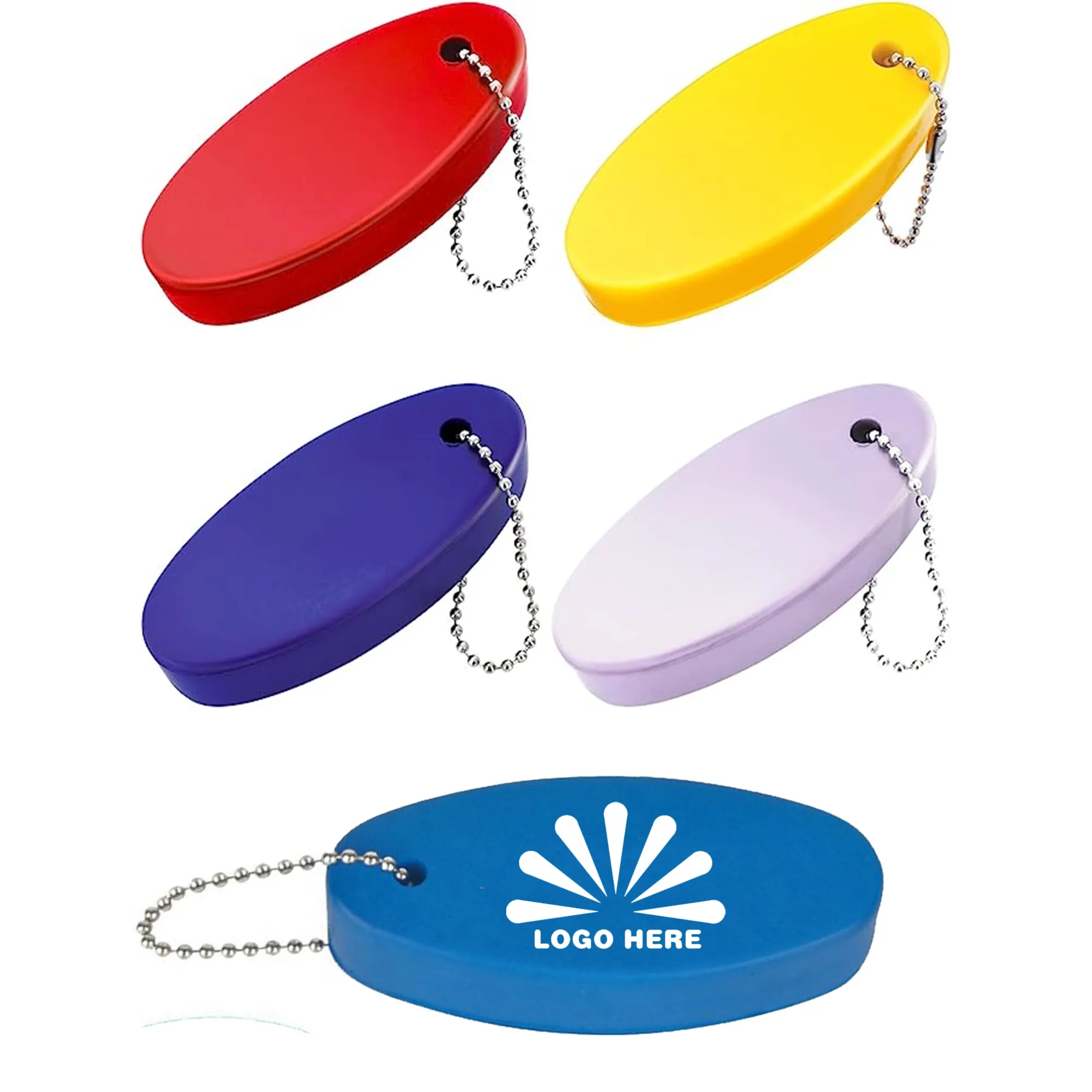 Oval Shaped Foam Floating Key Ring 4
