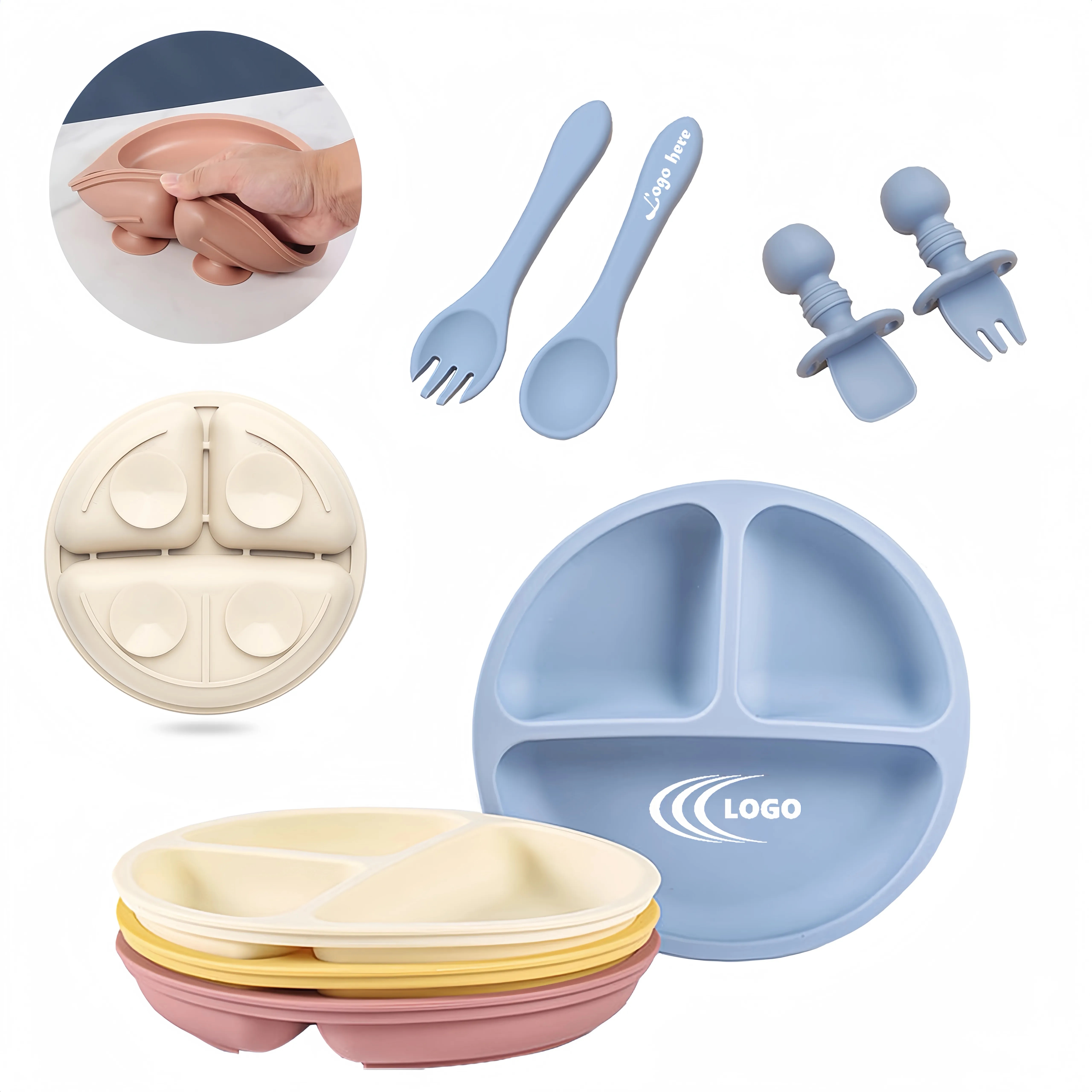 Silicone Baby Feeding Set 5