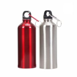 17 Oz. Aluminum Sports Water Bottle w/ Carabiner
