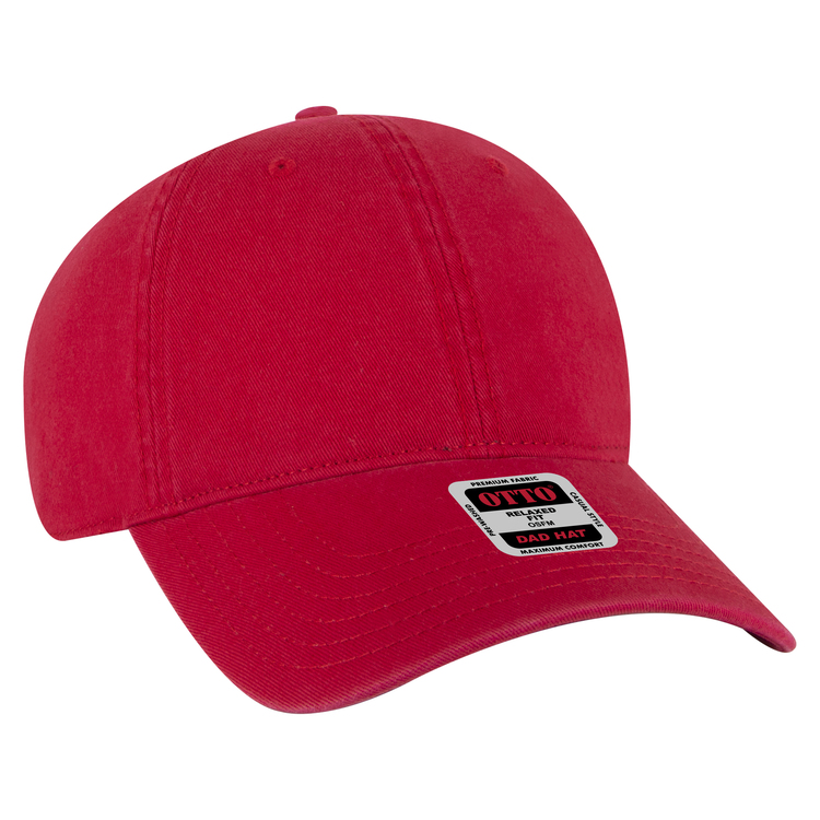 OTTO Soft Pink Washed Cotton Twill Baseball Cap | Low Profile, Adjustable, Pre-Curved Brim - View #11