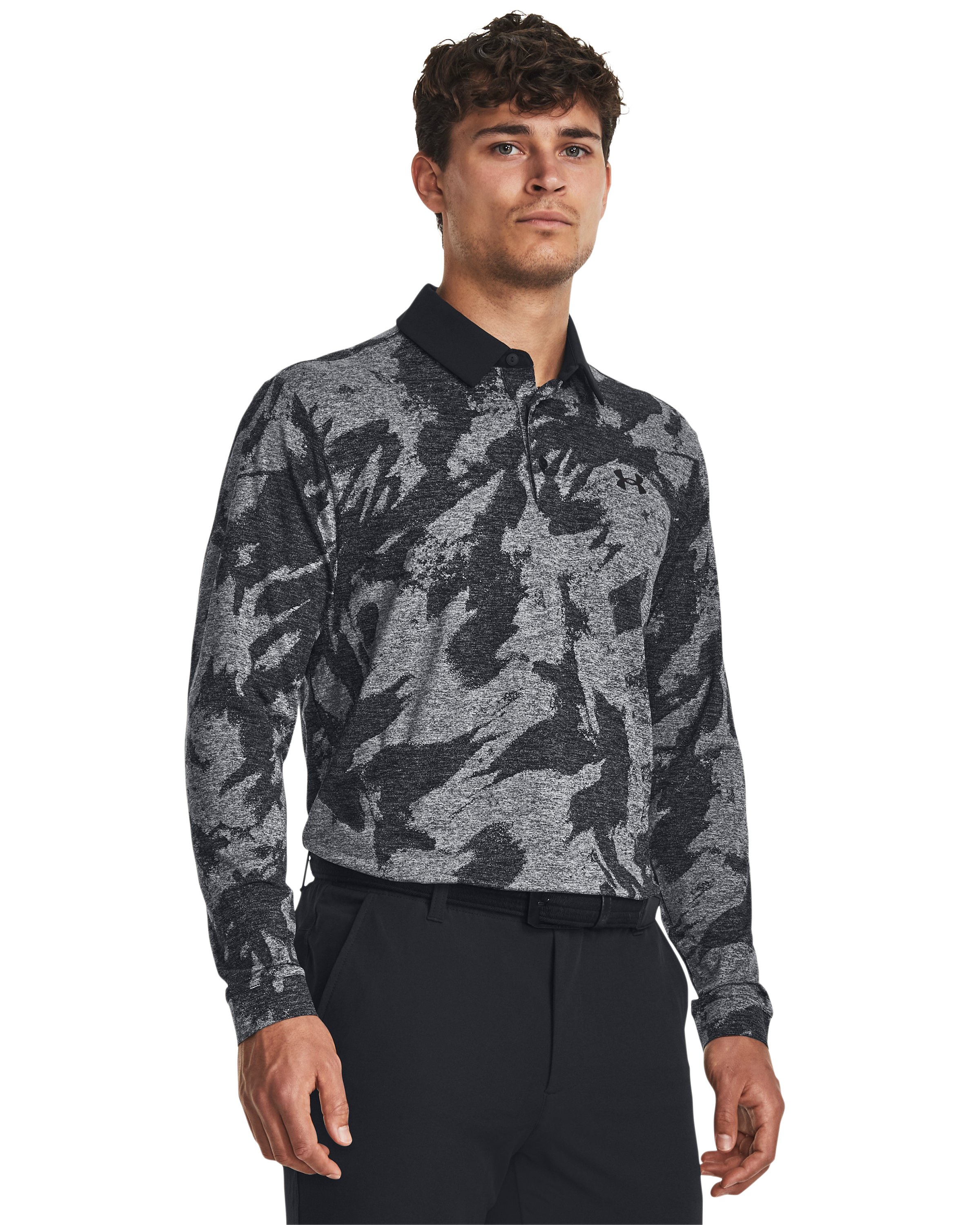 UA Playoff Jacquard Men's Long Sleeve Polo 6