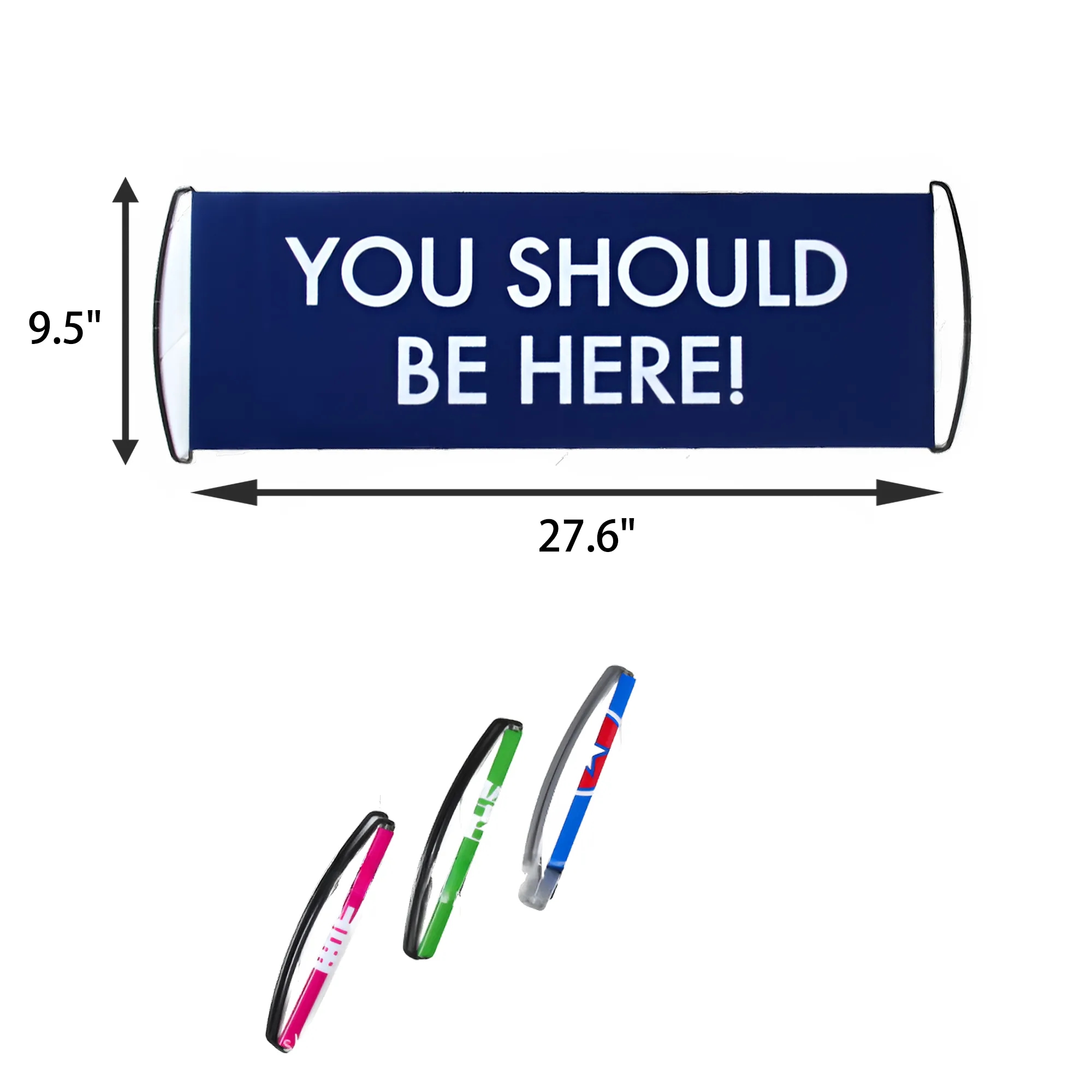 MOQ 50 PCS Custom Retractable Handheld Banner