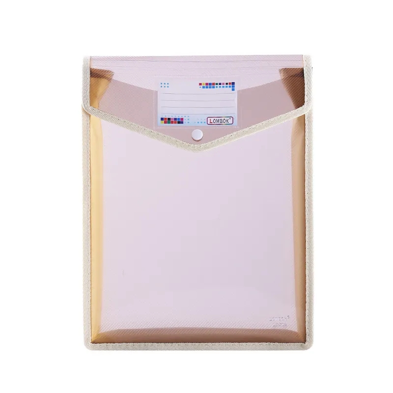 A4 Size Vertical Document Storage Bag with Snap Button 17