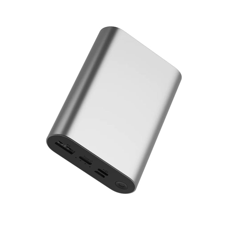 PD Aluminum 12000mAh Power Banks - Silver 2 Ports 3