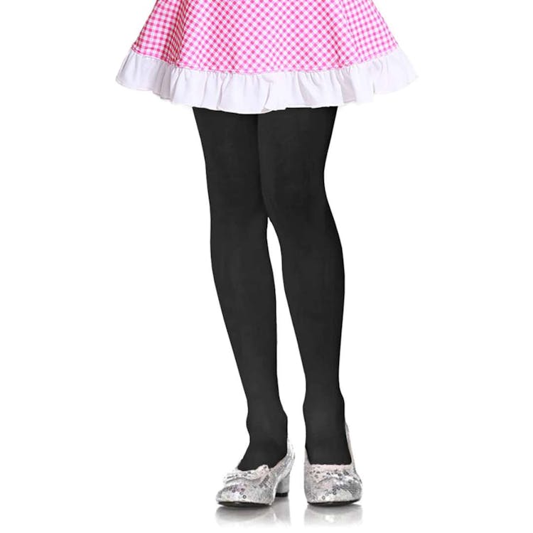 Girls' Winter Tights - Black Large 3