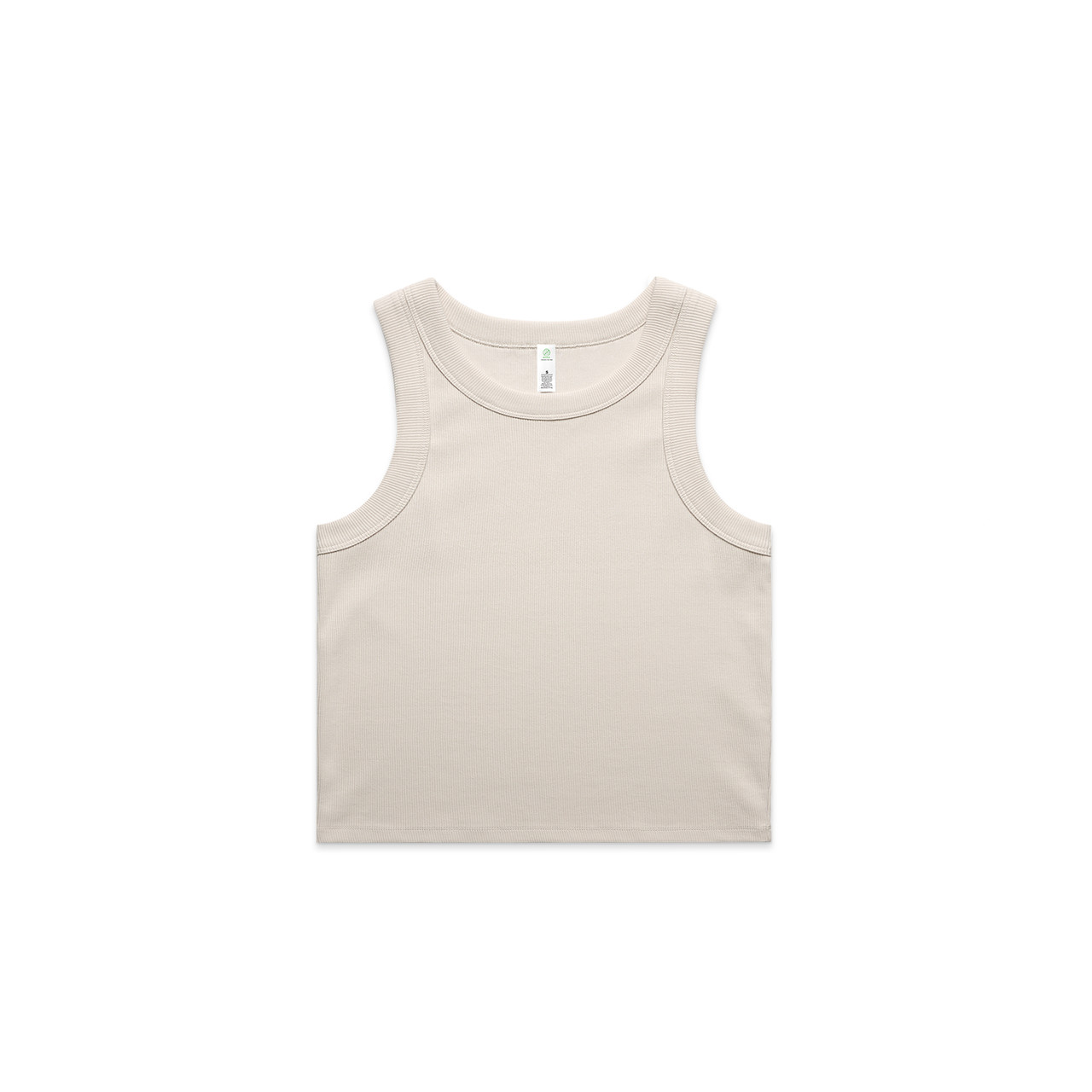 Wo's Organic Rib Crop Tank | 4064G 75
