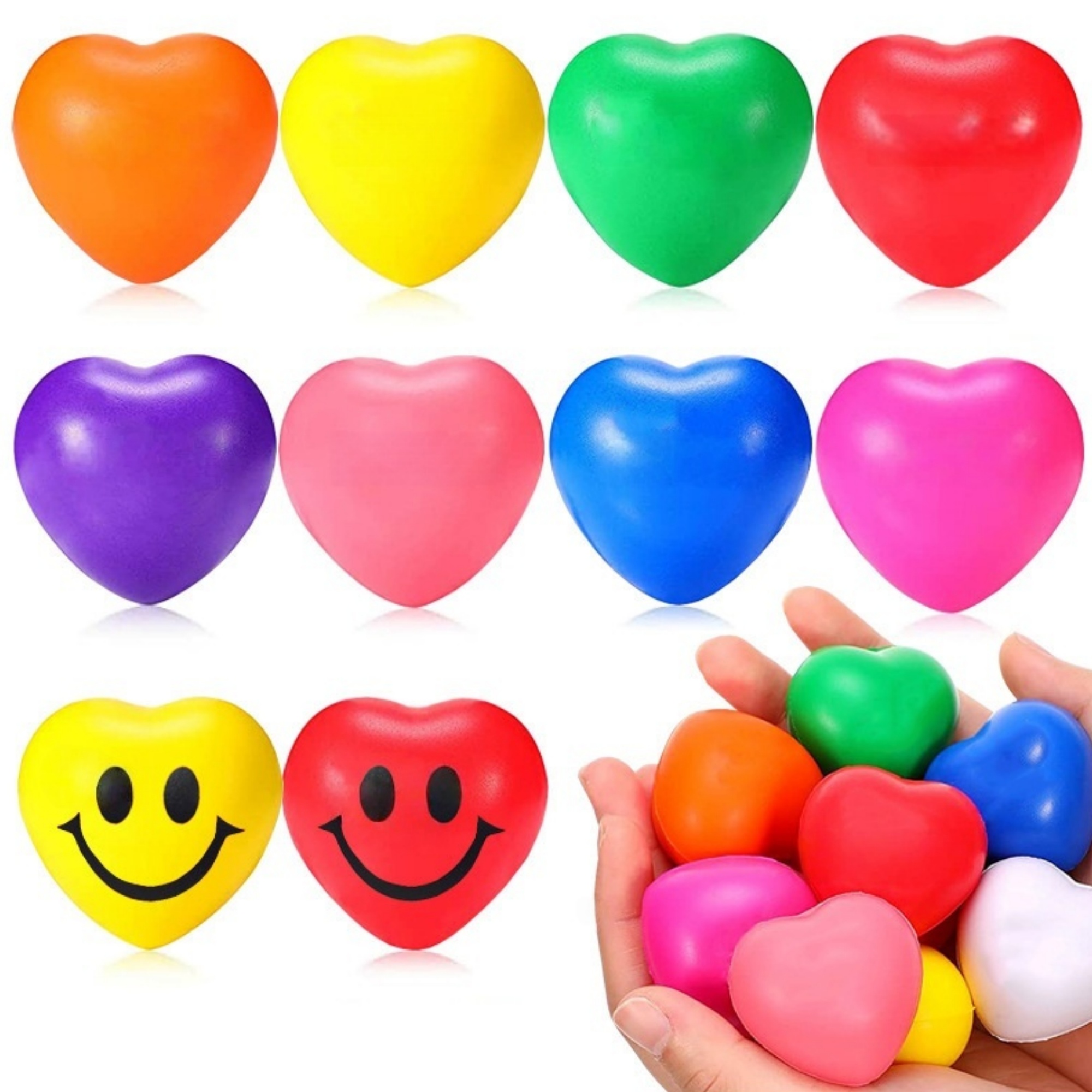 Mini Heart Relief Foam Ball 8