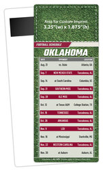 Football Schedule Laminated Card/Postcard with Magnet Strip 3.5x8.5 - 14 pt.