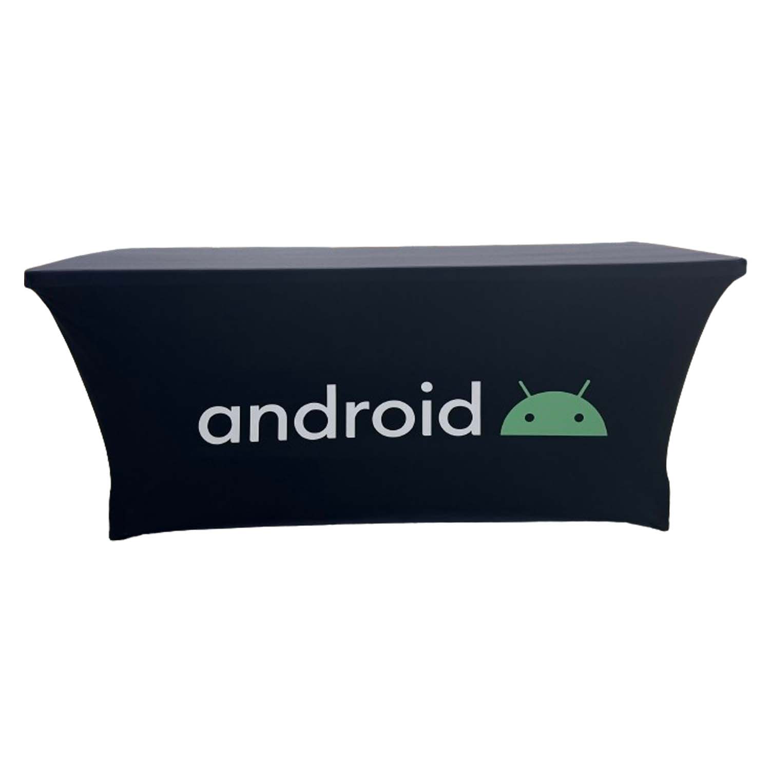 Sublimated Stretch Curved Fit Table Throw for 6ft table, 4 sided, Closed Back 26