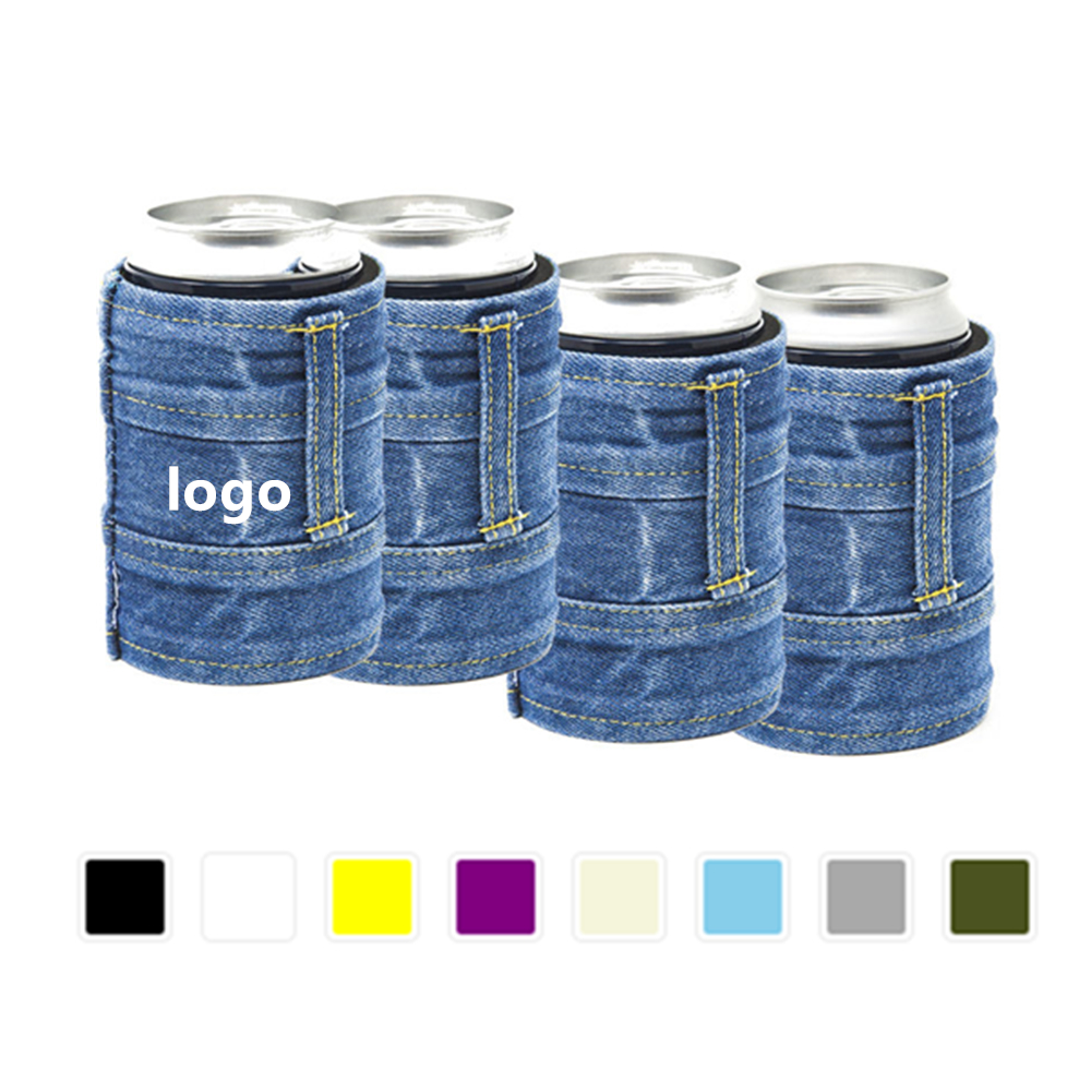Denim Neoprene Can Coolie