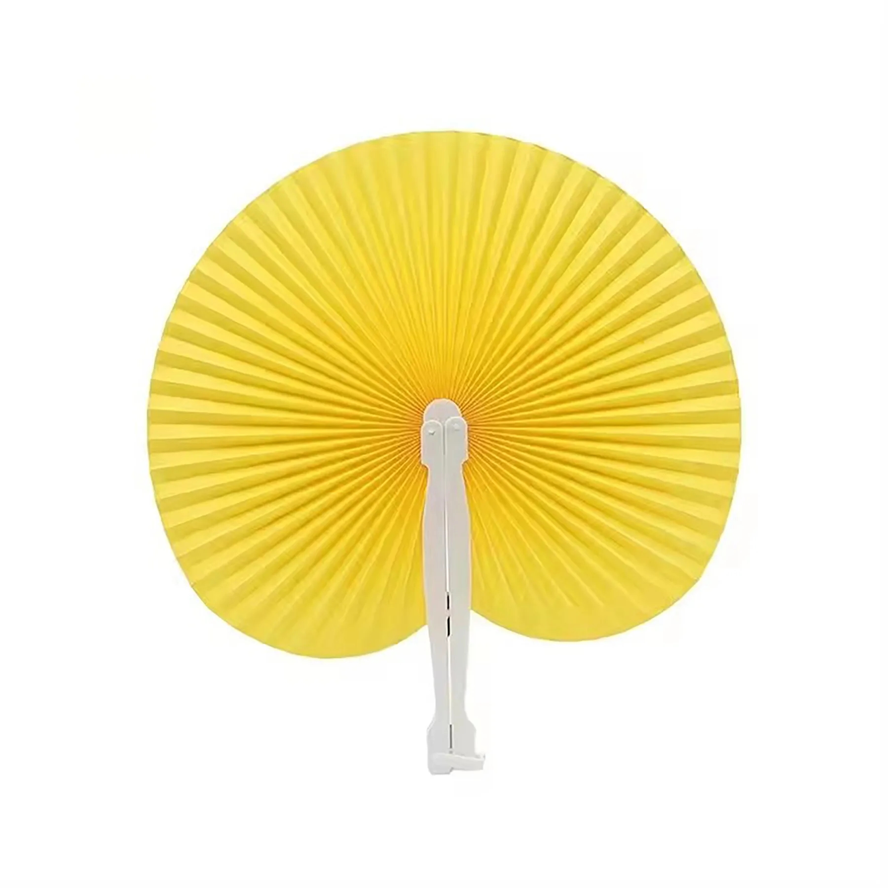 Paper Hand Fans Round Colorful 33