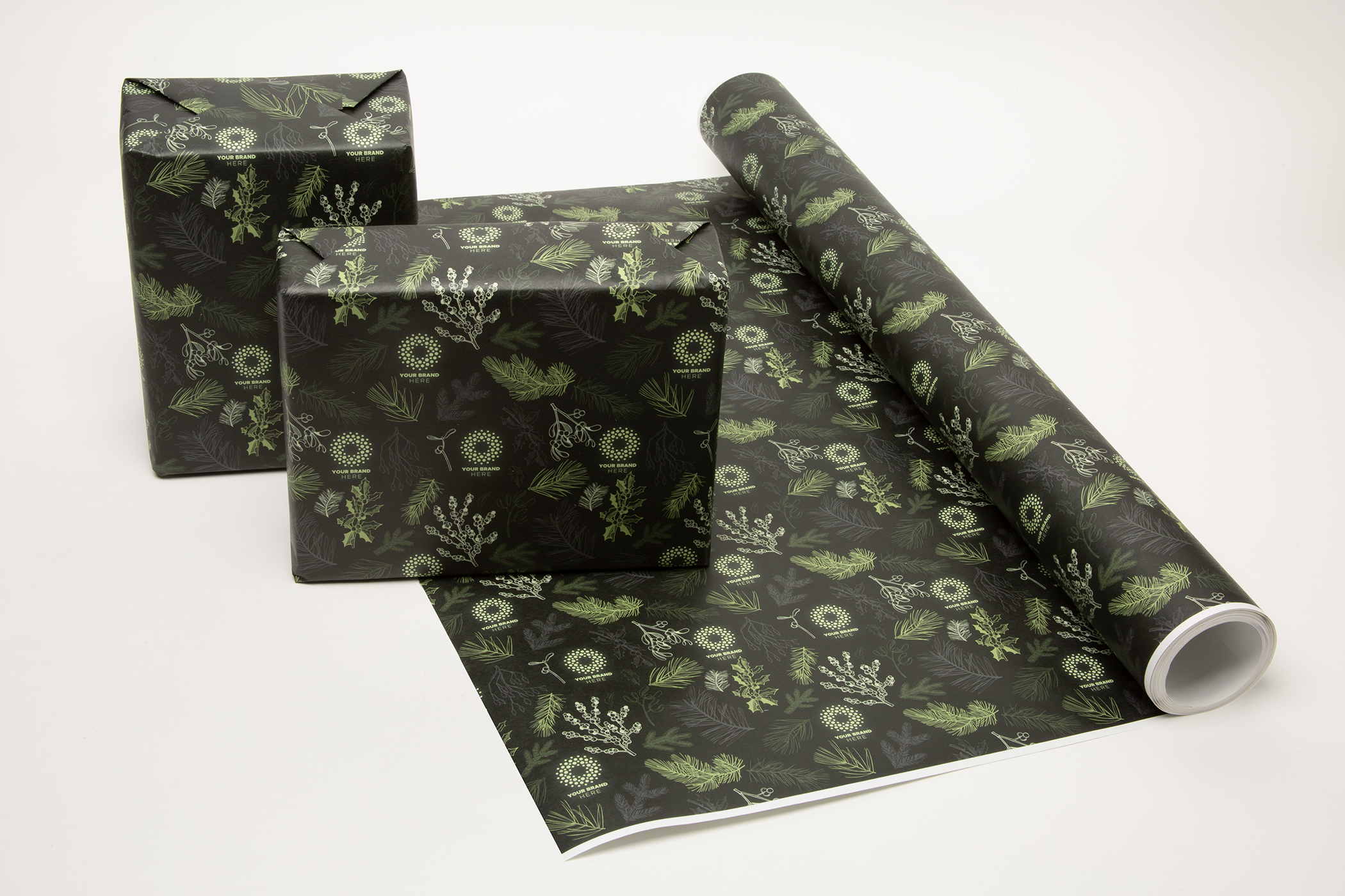 Full Color Custom White Wrapping Paper 25' Roll 9