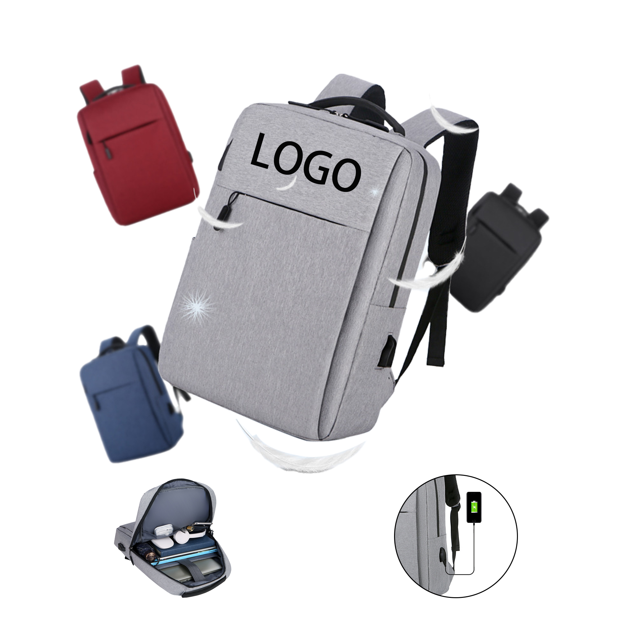 ProCharge Business Travel Laptop Backpack 4