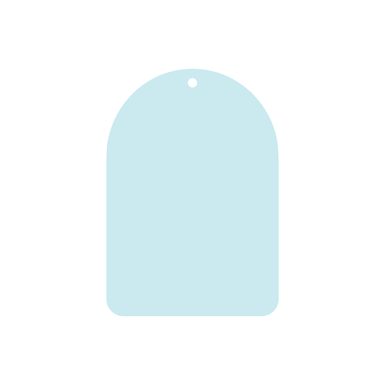 Promo Tag Card Stock 12 pt 01 - 15 sq in White (Stock Shape #) Digital Print 40