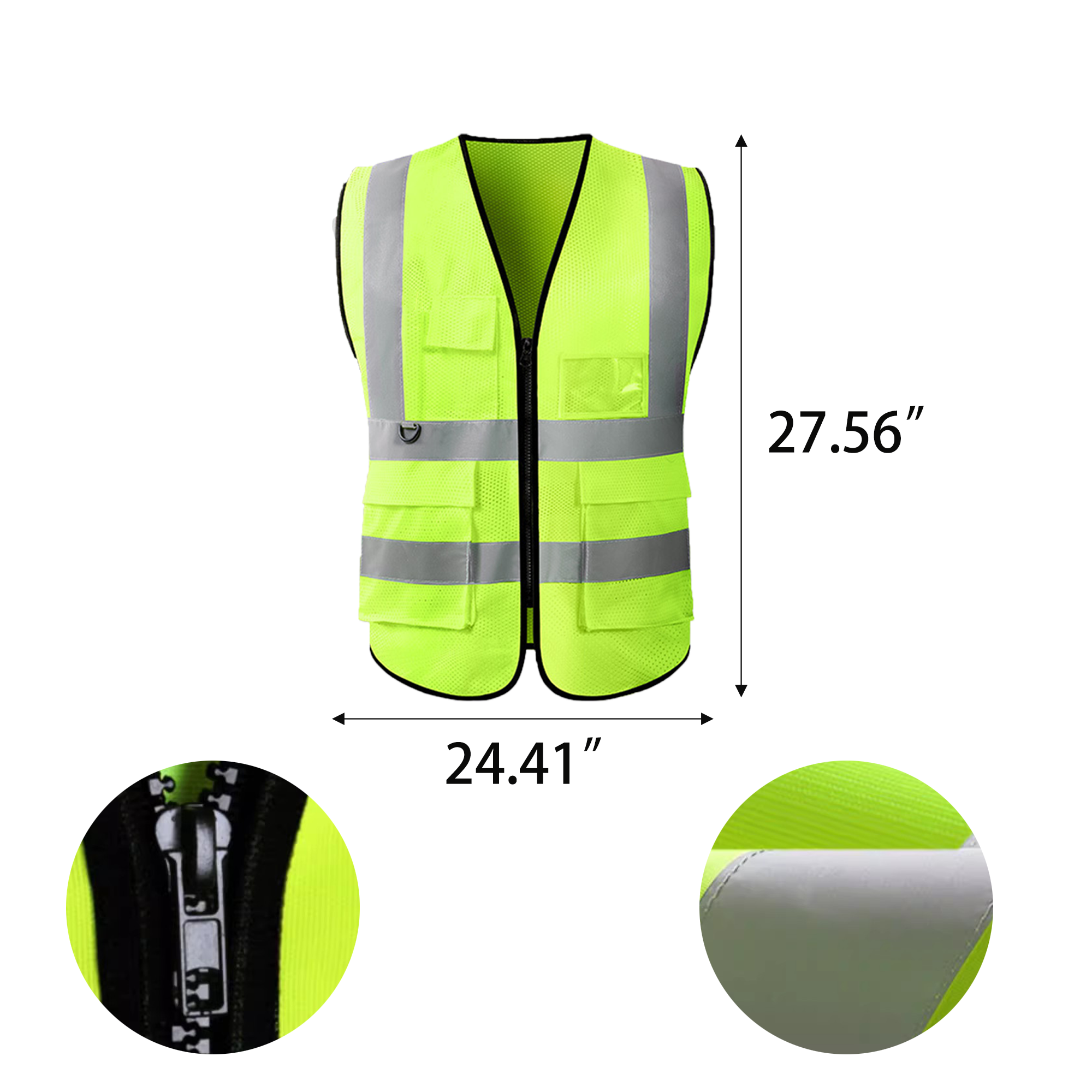 Protective Vest with Reflective Strips MOQ 50 5