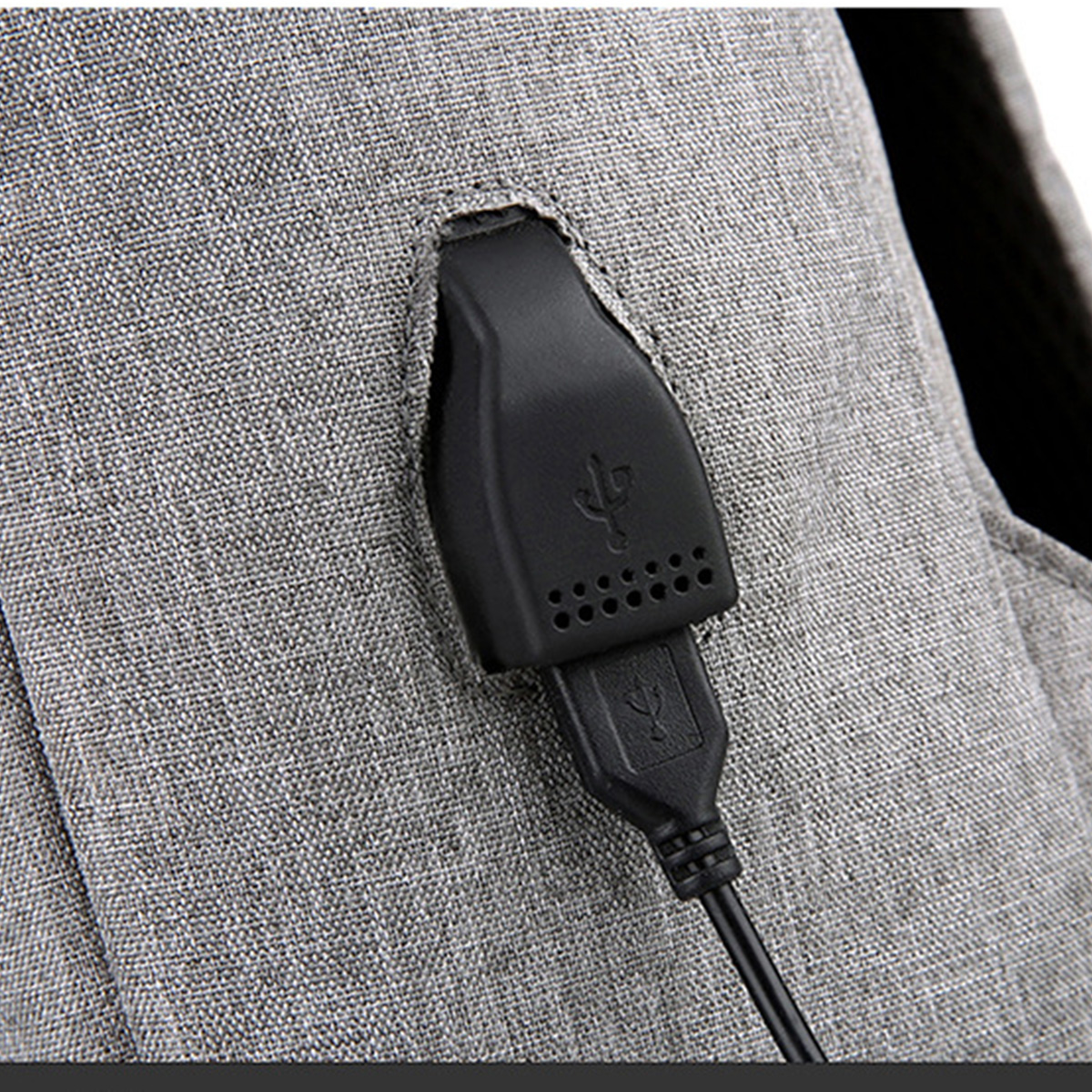 Custom Oxford Laptop Backpack with USB Port 7