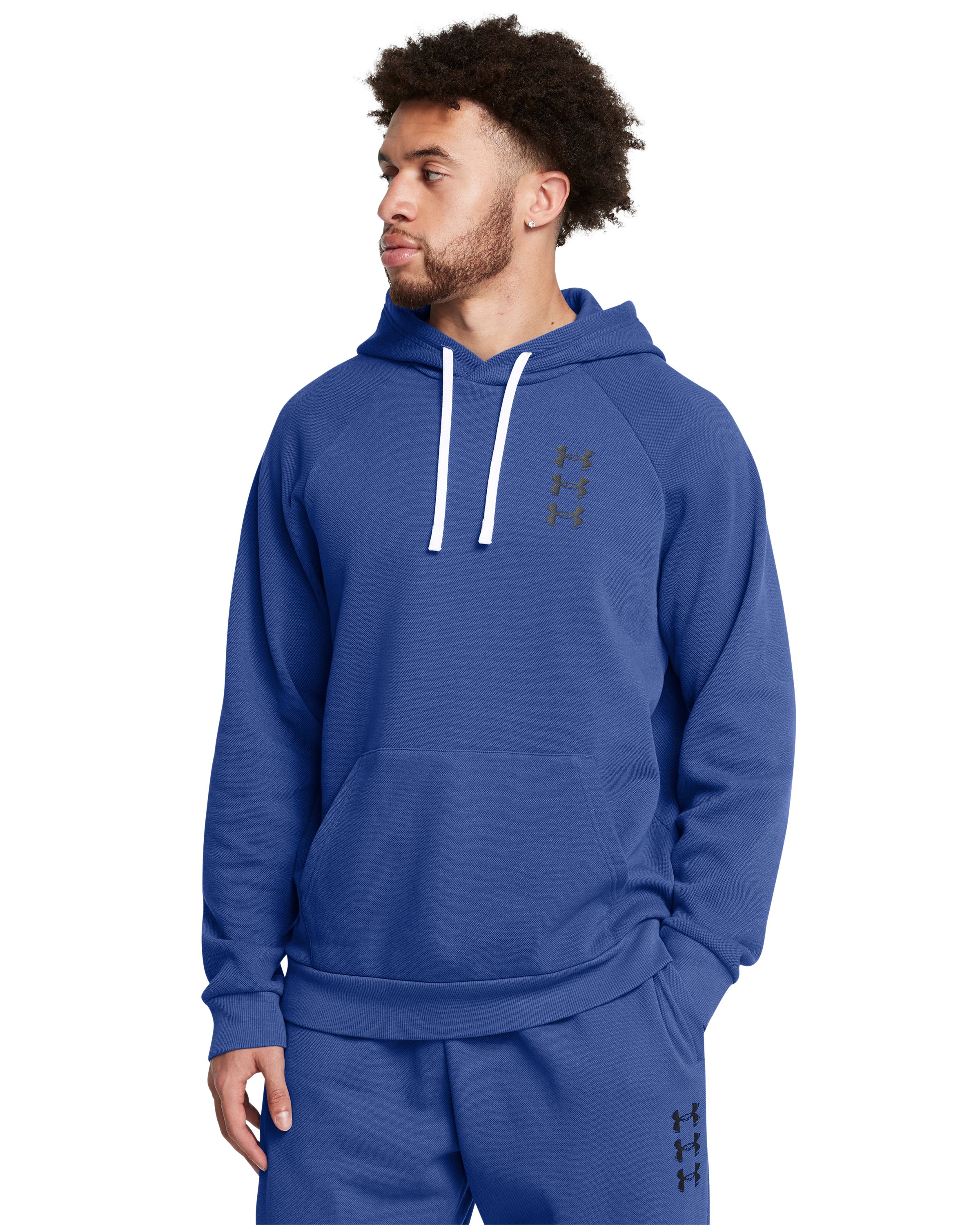UA Rival Fleece Textured Sliced 'N Diced Men's Hoodie 2