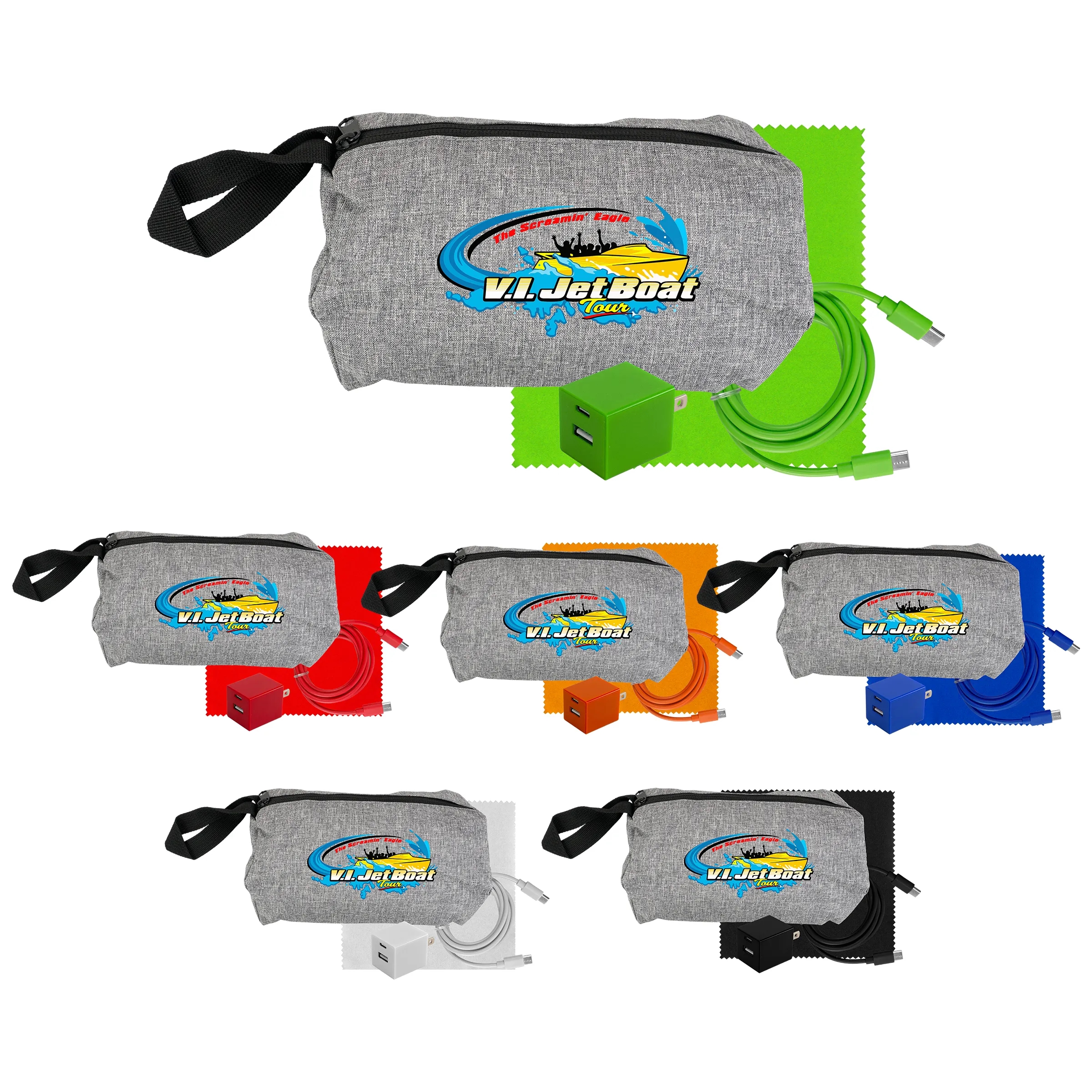 Travel A+C to C Cable, Wall & Cloth Set 2