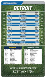 Magnet Football Sport Schedules - 4x7 Round Corners