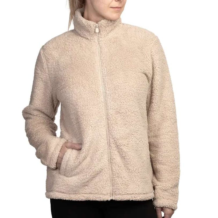 Sofra Ladies' Sherpa Jackets Sand XL 3