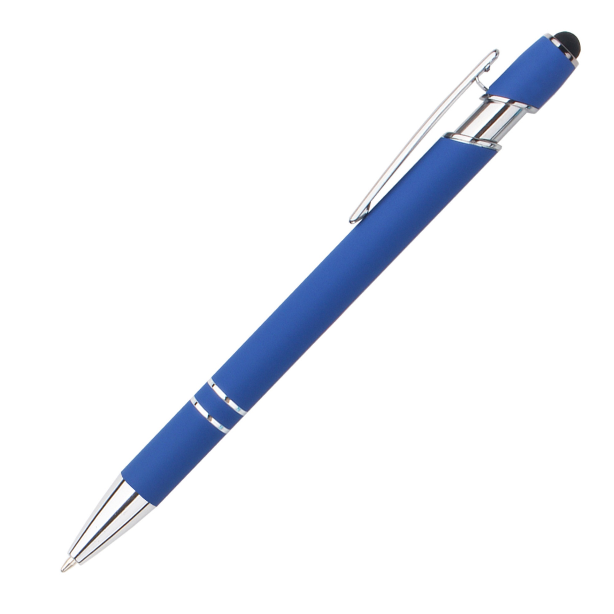 Retractable Metal Ballpoint Pen With Stylus Tip Black Ink 51