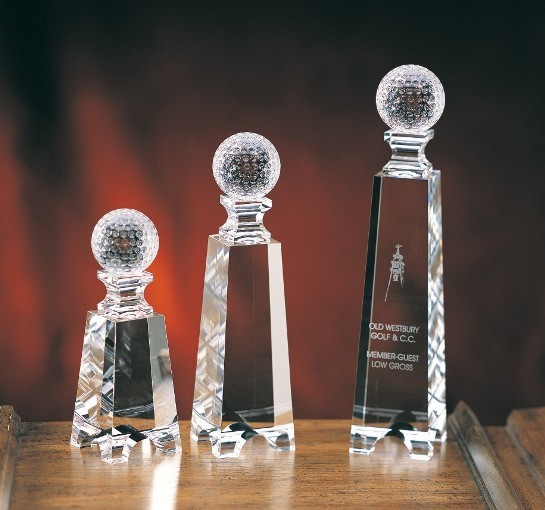 Designer Crystal Golf on Gate Tower Award